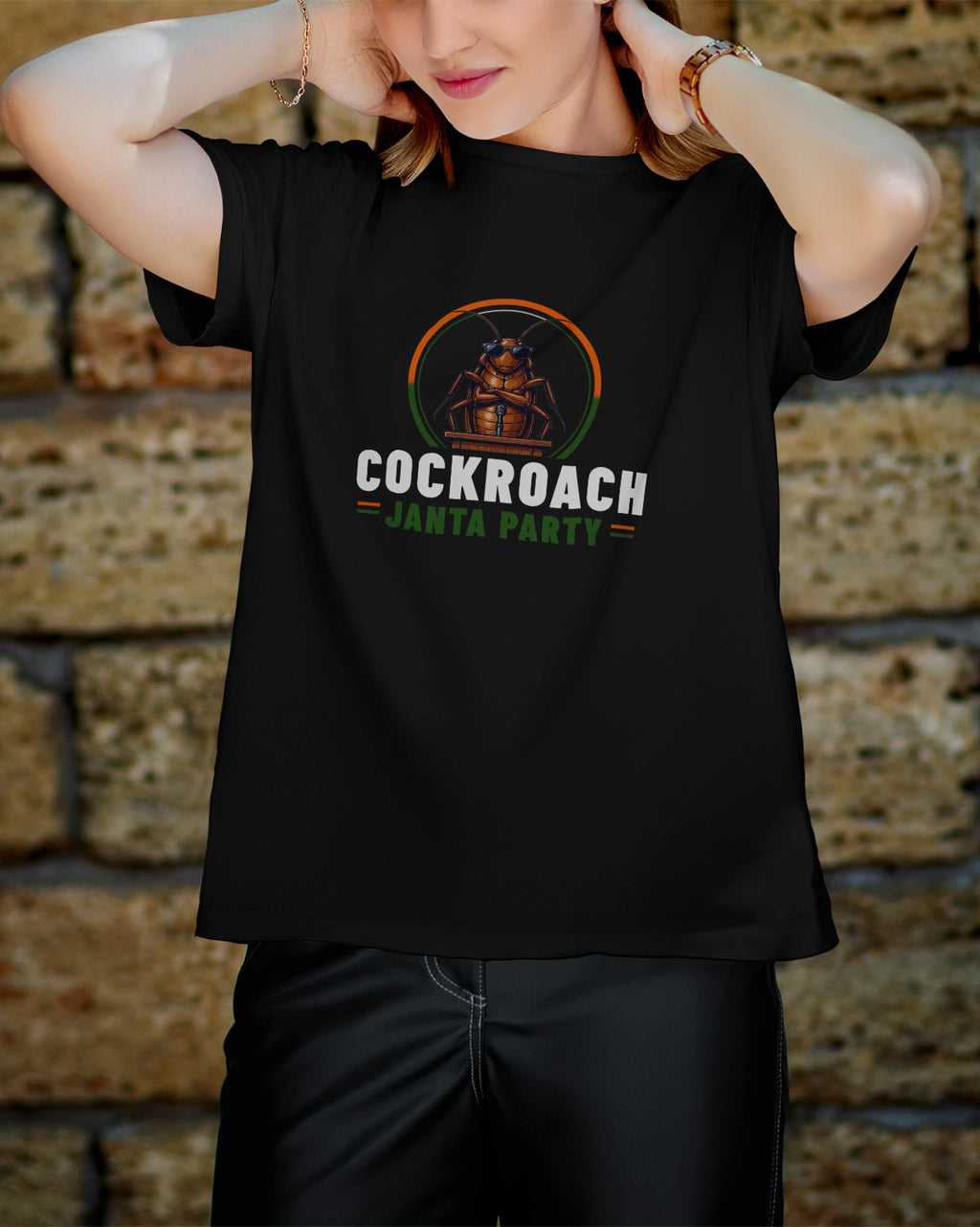 Cockroach Janta Party Unisex Tee Black
