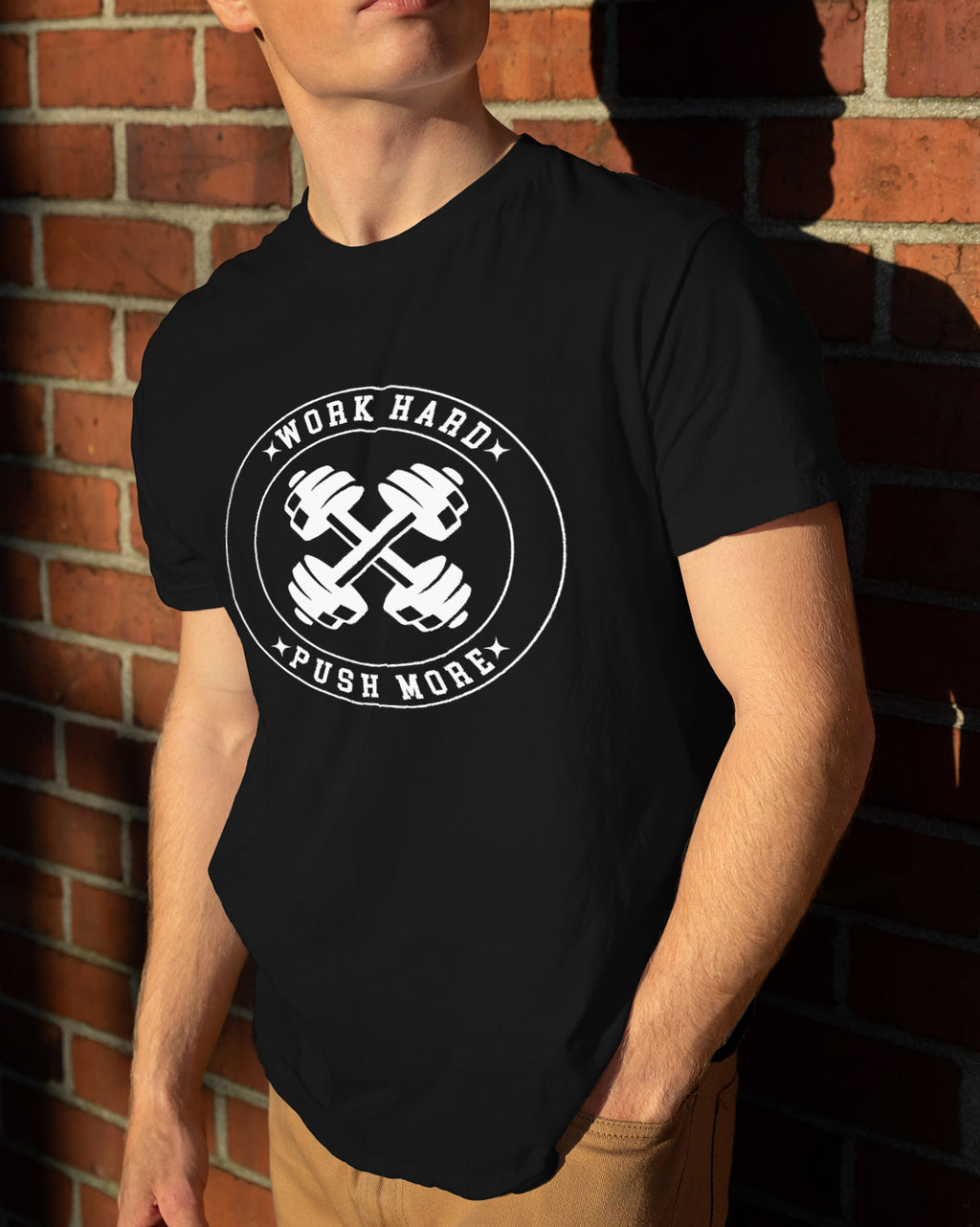Unisex Motivation Tee | Work Hard Push More