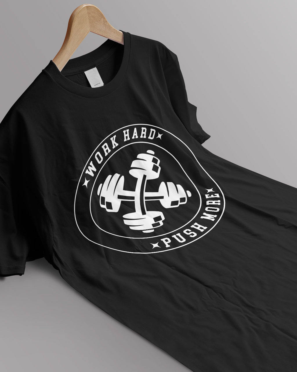 Unisex Motivation Tee | Work Hard Push More