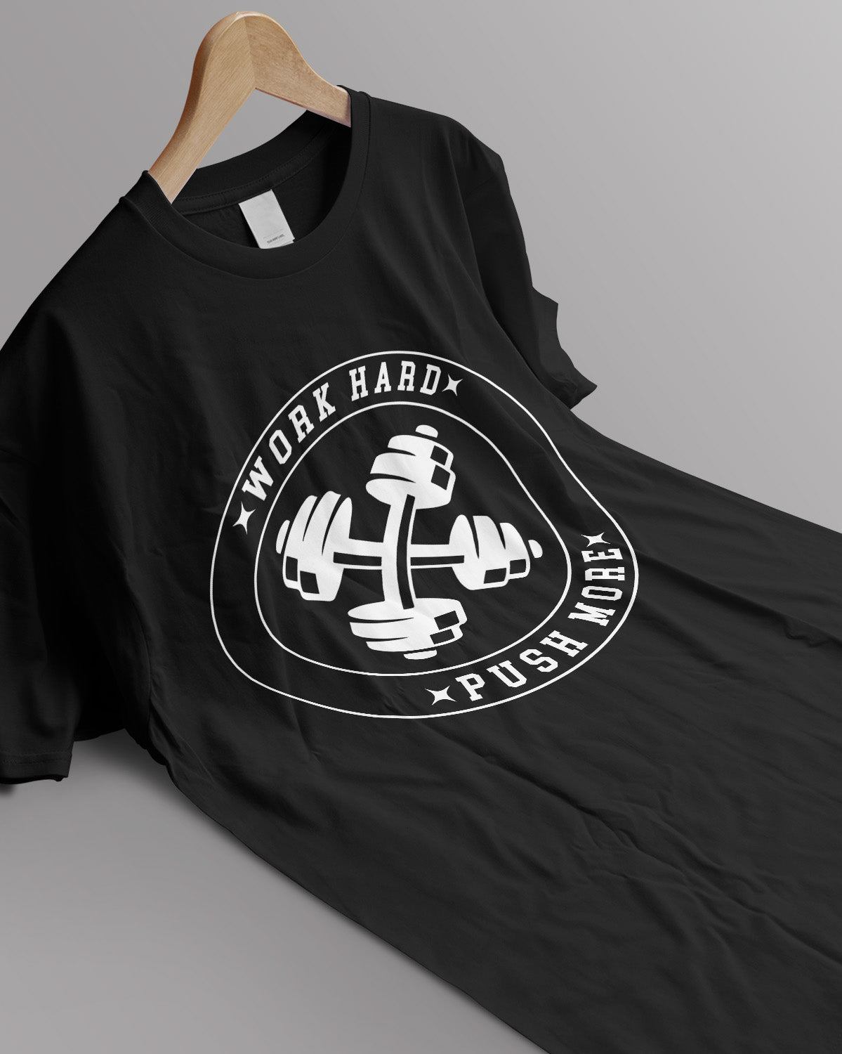 Unisex Motivation Tee | Work Hard Push More