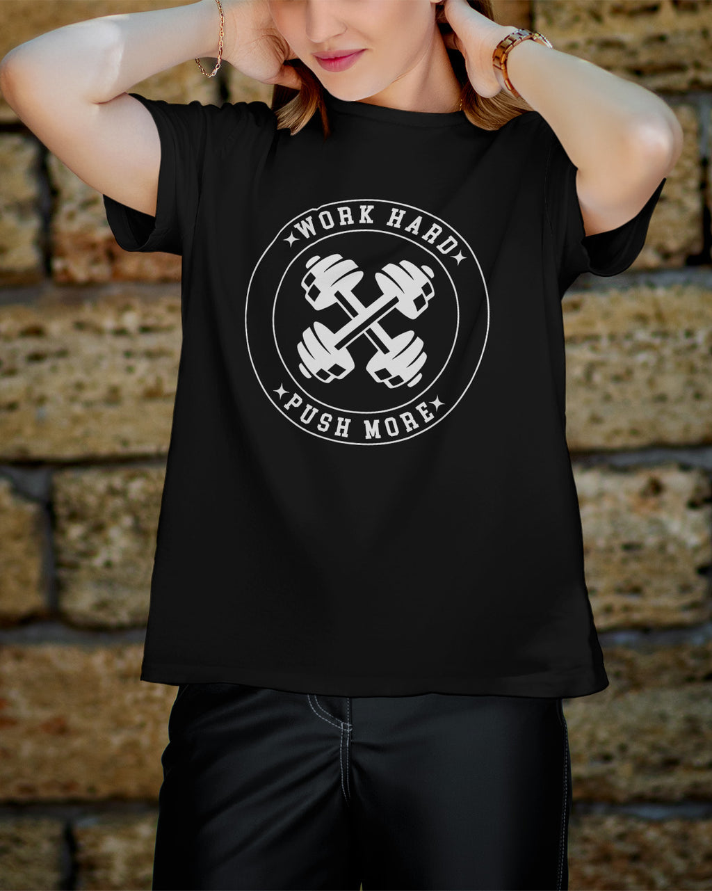 Unisex Motivation Tee | Work Hard Push More