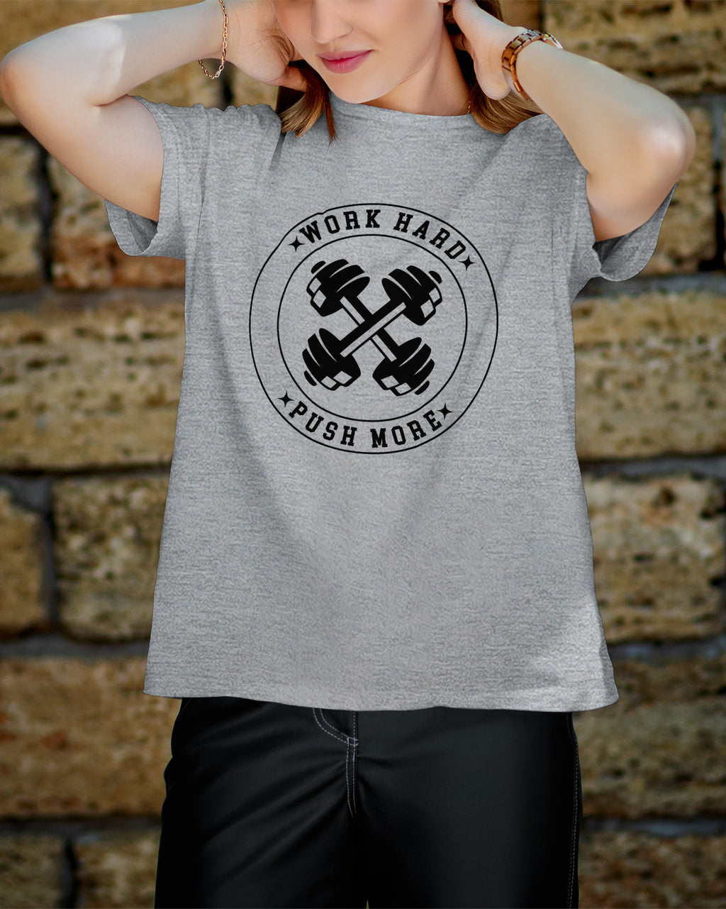 Unisex Motivation Tee | Work Hard Push More