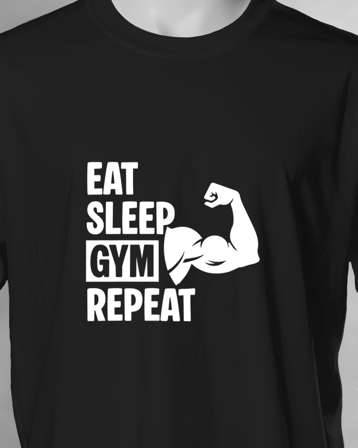 Unisex Motivation Tee | Eat Sleep Gym Repeat