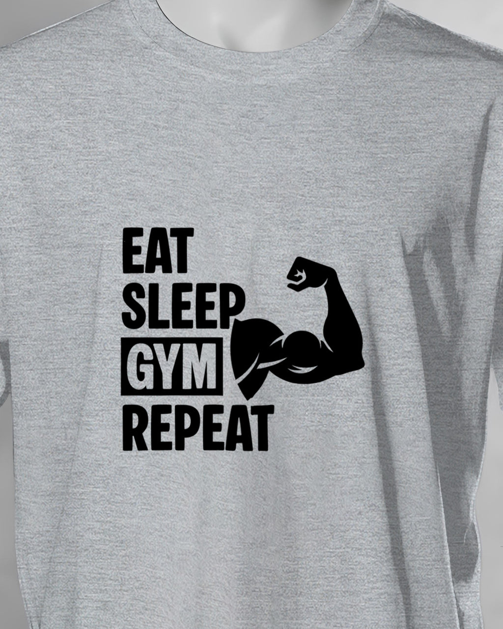 Unisex Motivation Tee | Eat Sleep Gym Repeat