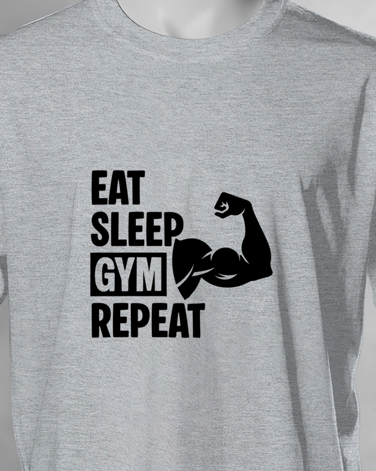 Unisex Motivation Tee | Eat Sleep Gym Repeat