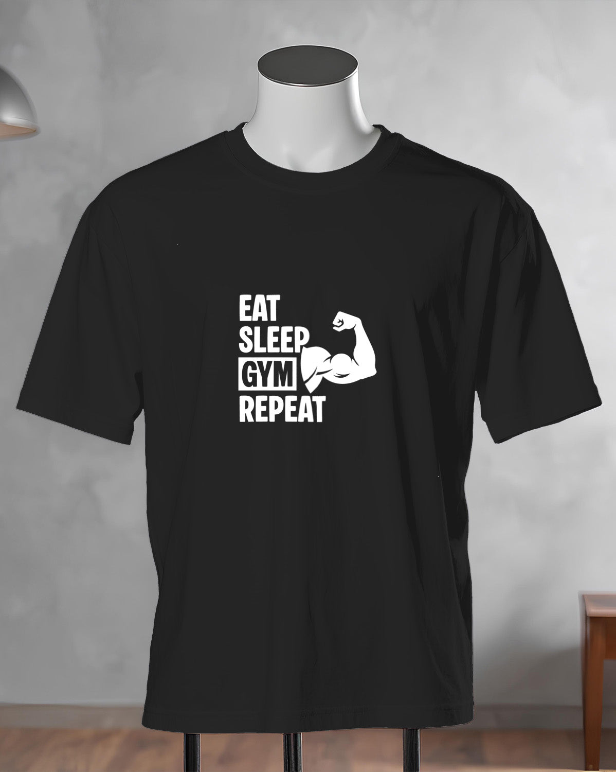 Unisex Motivation Tee | Eat Sleep Gym Repeat