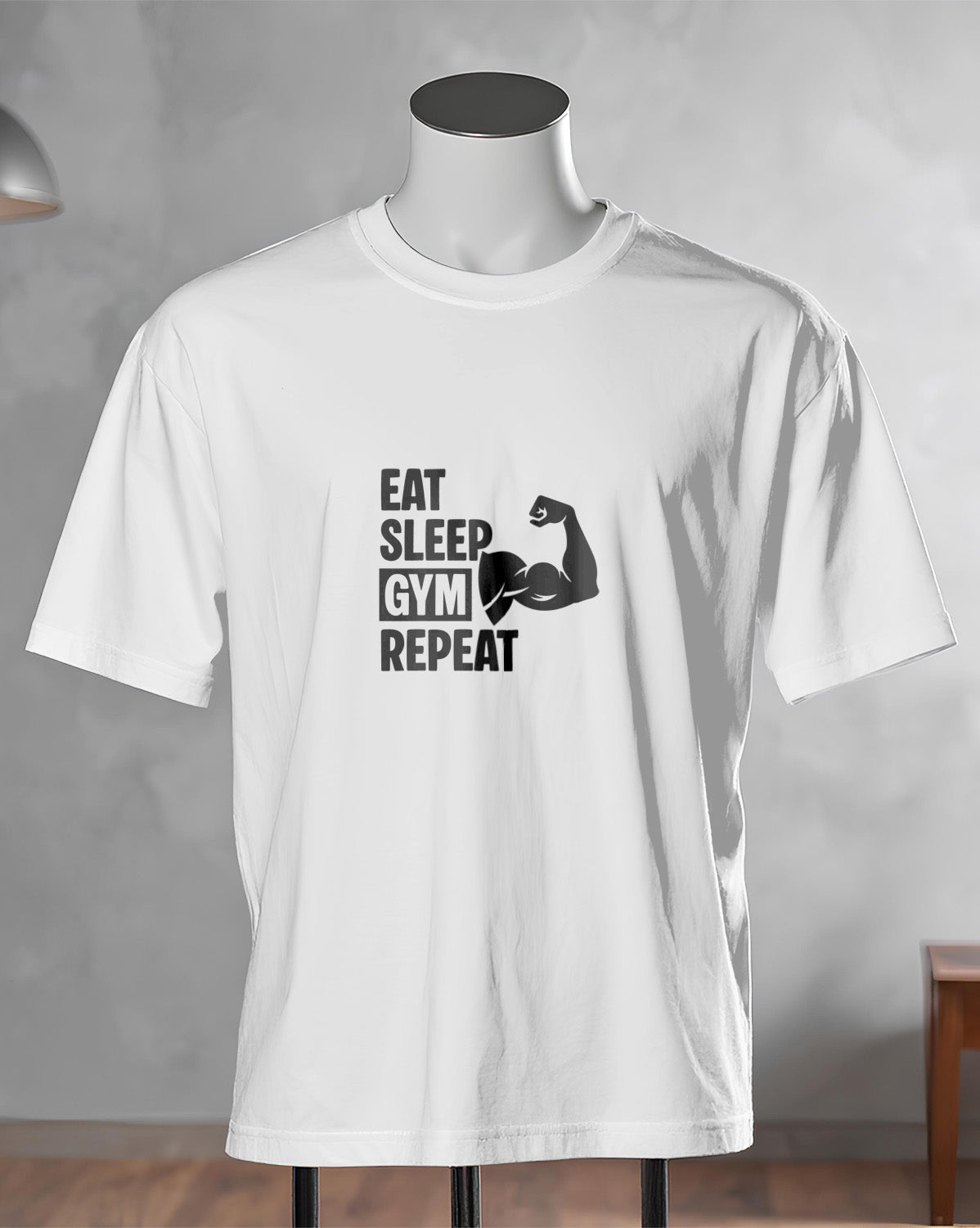 Unisex Motivation Tee | Eat Sleep Gym Repeat