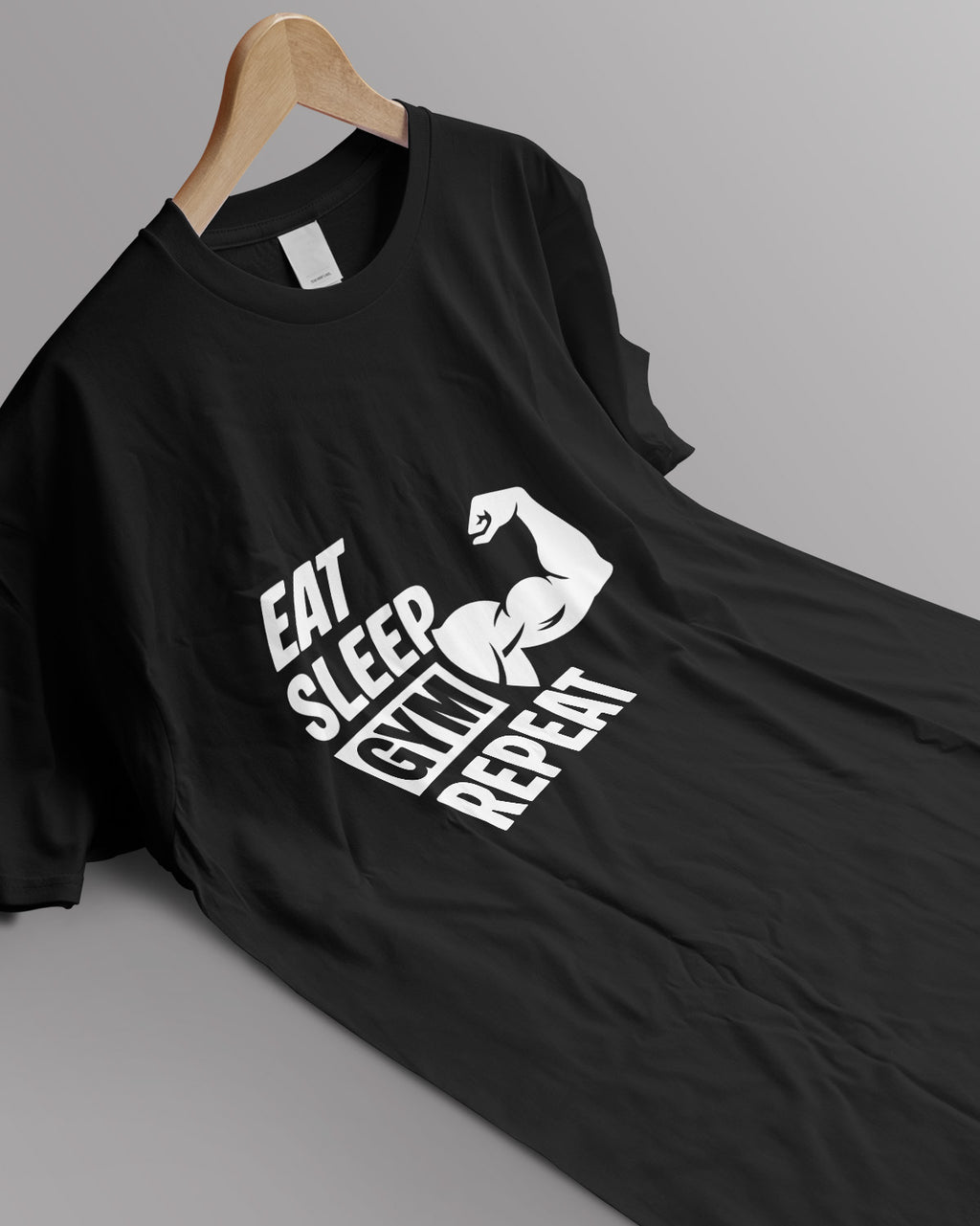 Unisex Motivation Tee | Eat Sleep Gym Repeat