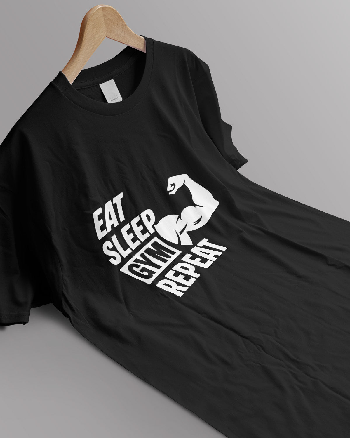 Unisex Motivation Tee | Eat Sleep Gym Repeat