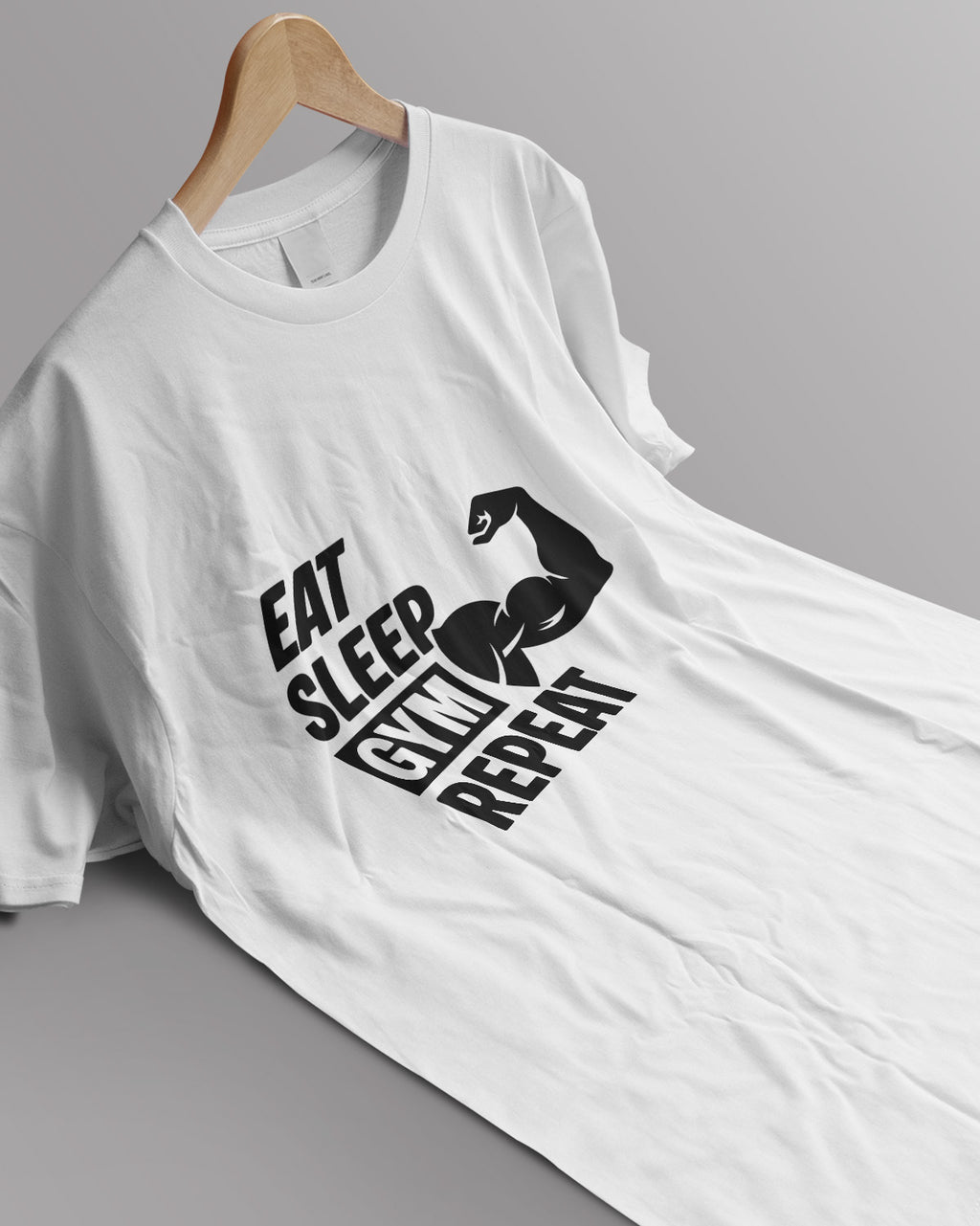Unisex Motivation Tee | Eat Sleep Gym Repeat