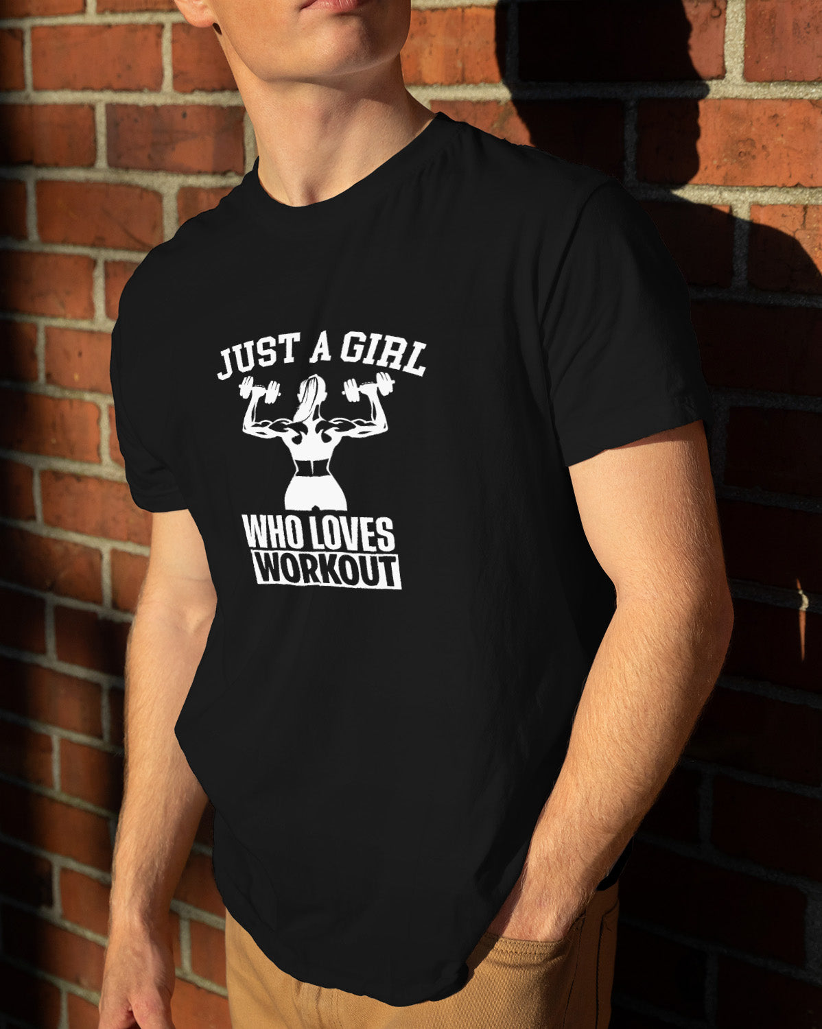 Unisex Motivation Tee | Just A Girl Who Loves Workout