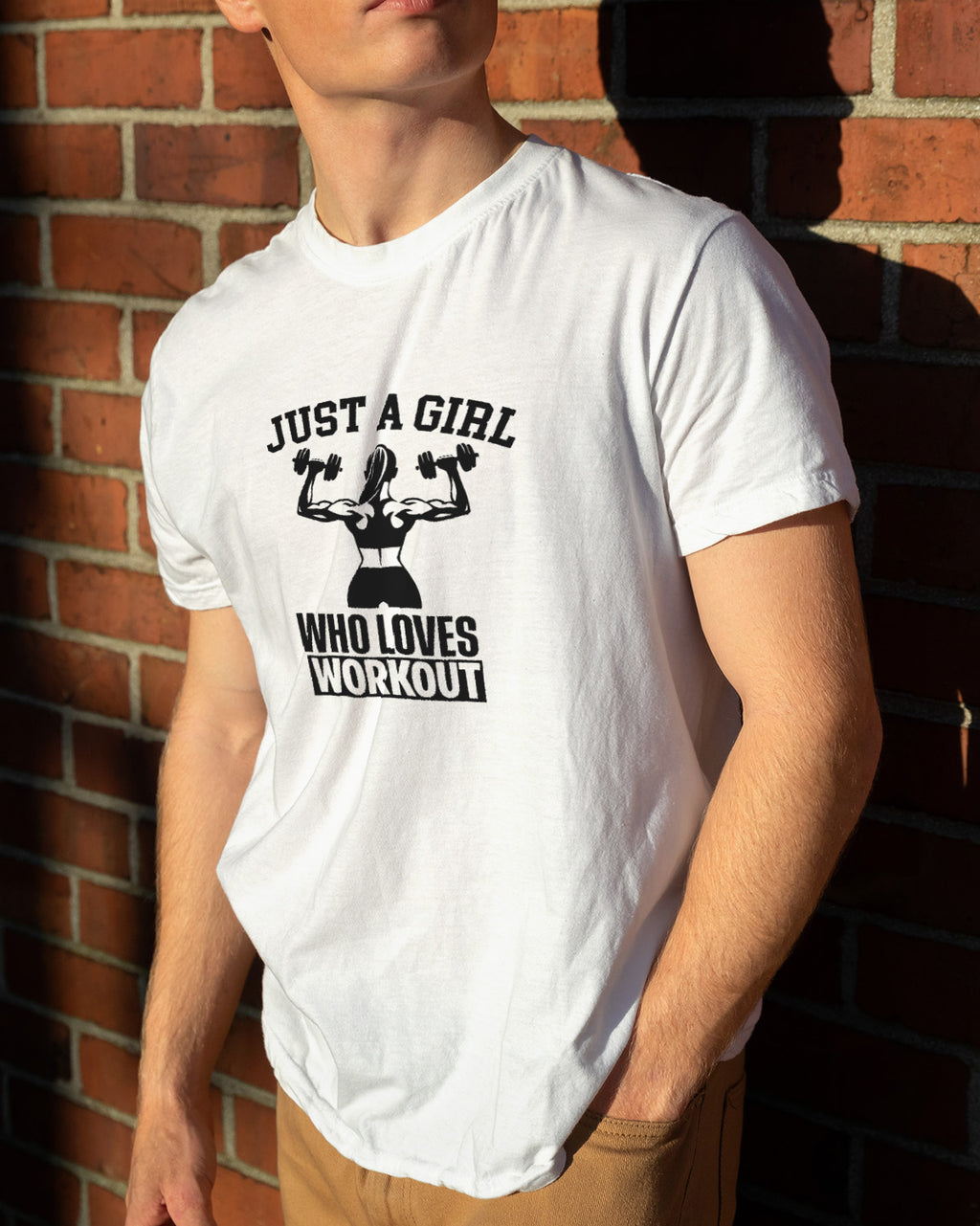 Unisex Motivation Tee | Just A Girl Who Loves Workout