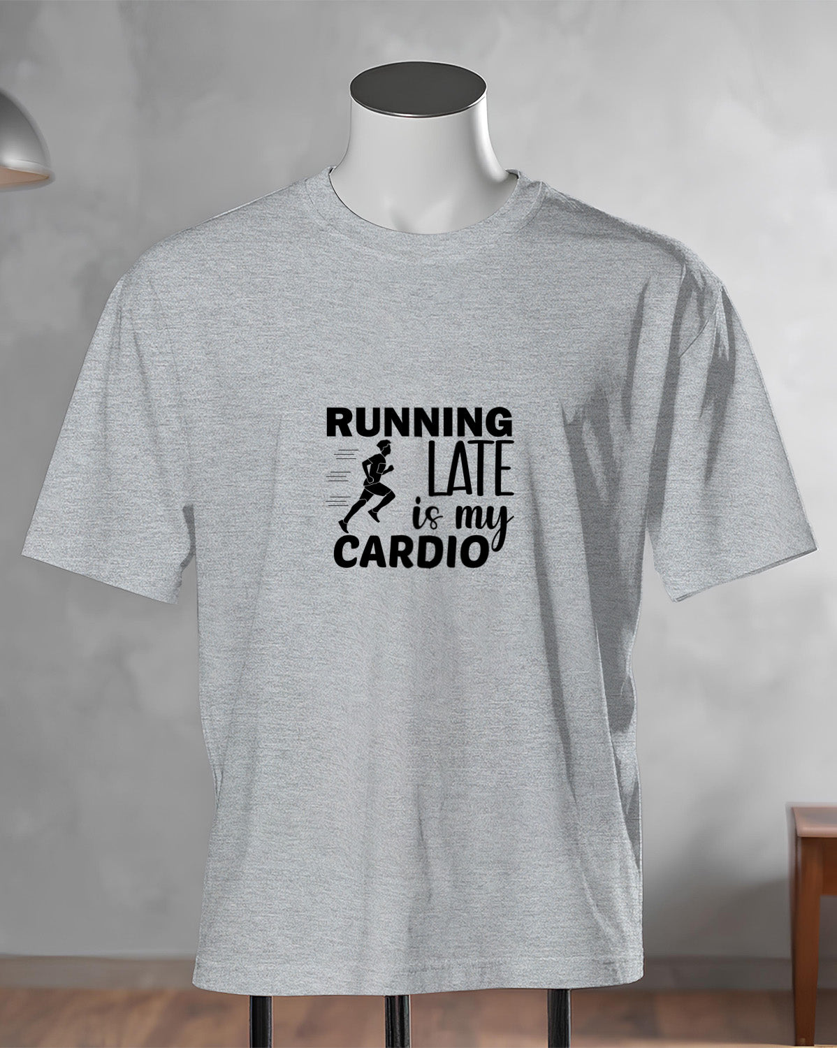 Unisex Motivation Tee | Running Late Is My Cardio