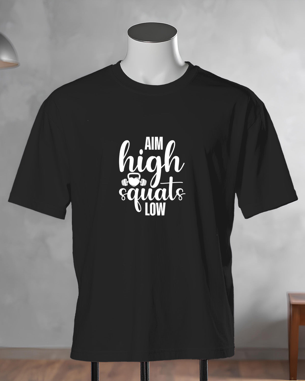 Unisex Motivation Tee | Aim High Squats Low