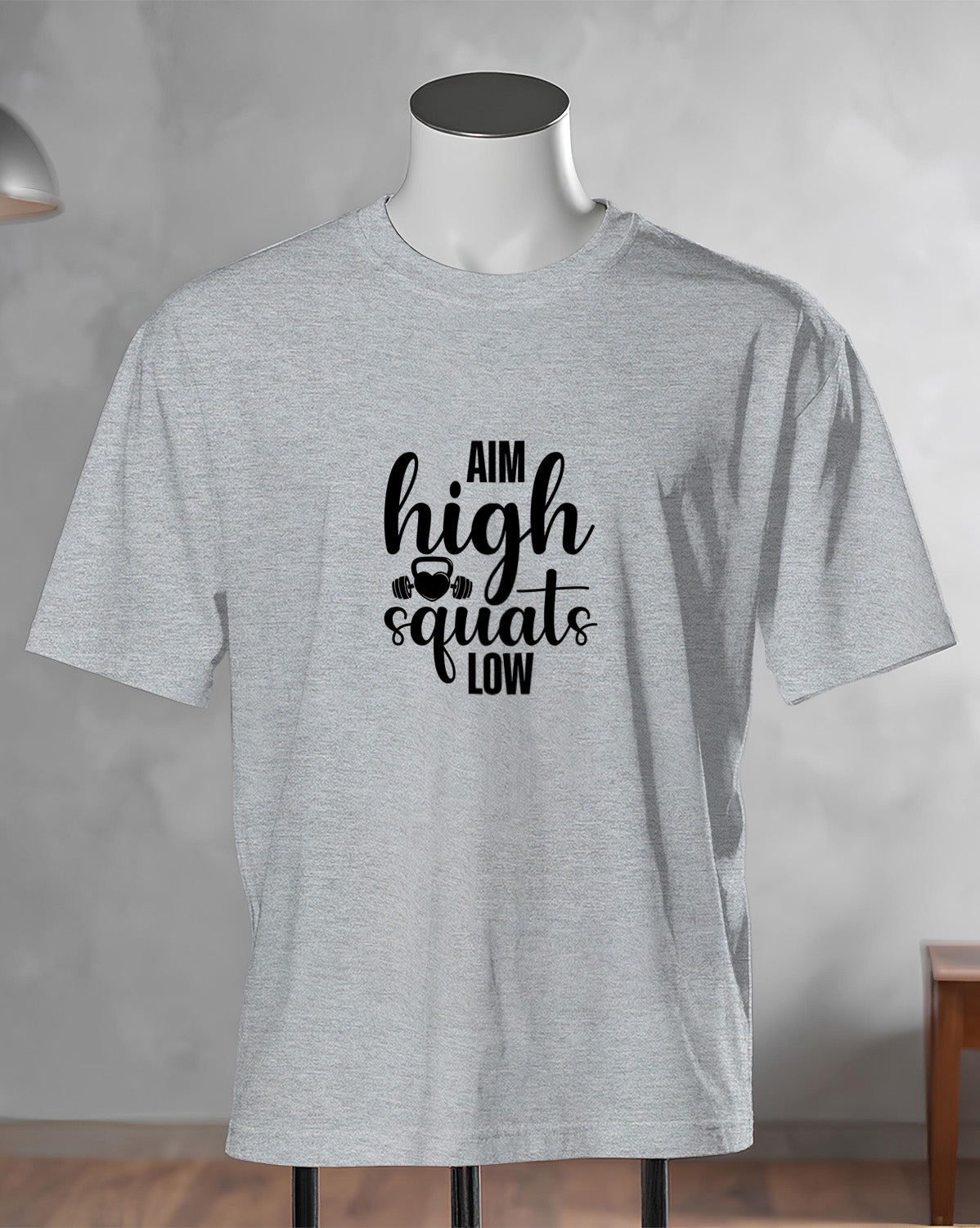 Unisex Motivation Tee | Aim High Squats Low