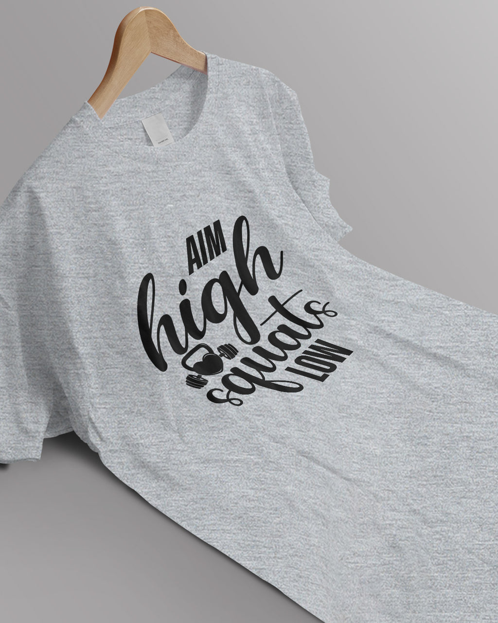 Unisex Motivation Tee | Aim High Squats Low