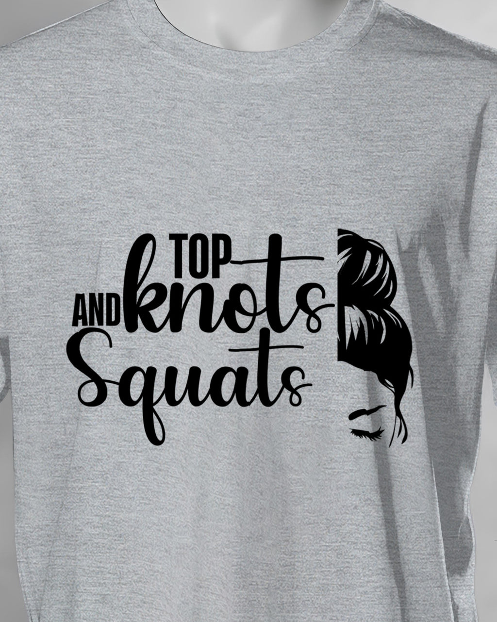 Unisex ClassiUnisex Motivation Tee | Top And Knots Squatsc Crew T-Shirt