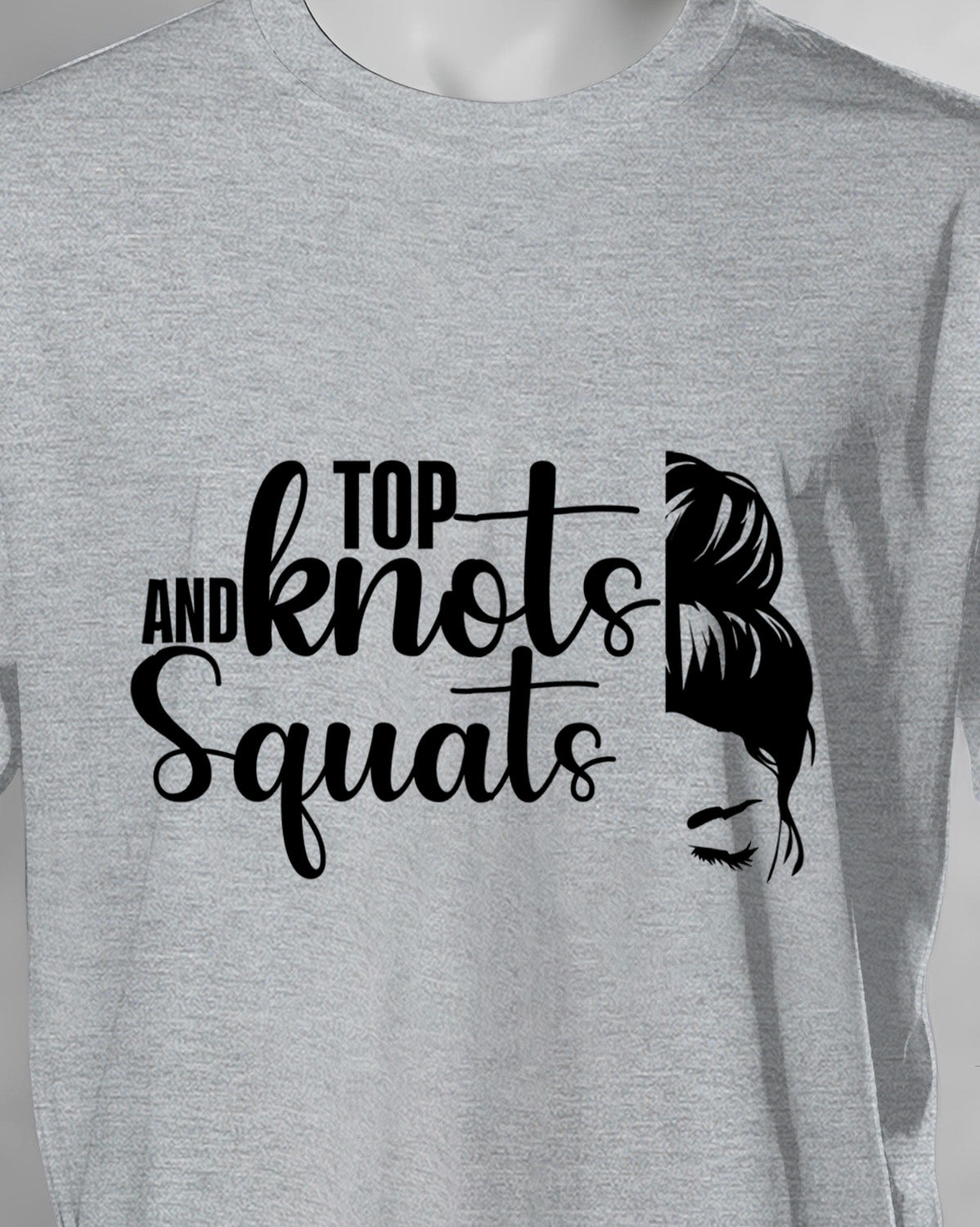Unisex ClassiUnisex Motivation Tee | Top And Knots Squatsc Crew T-Shirt