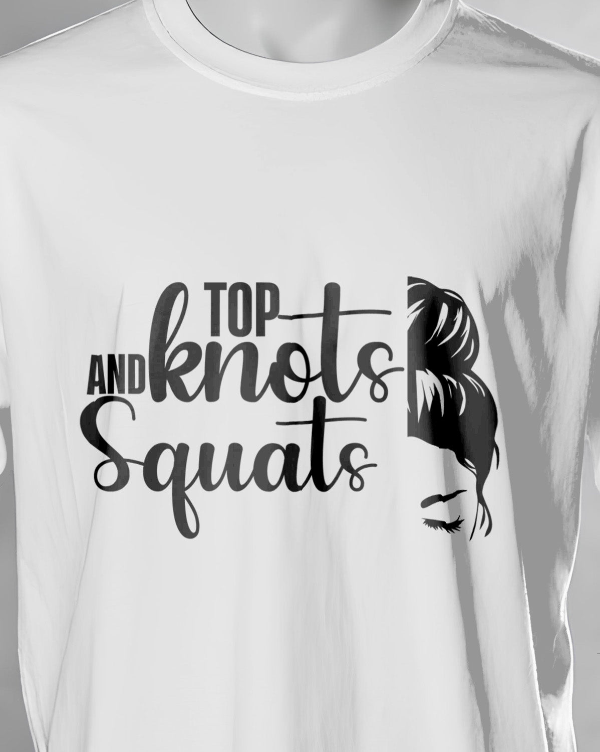Unisex ClassiUnisex Motivation Tee | Top And Knots Squatsc Crew T-Shirt