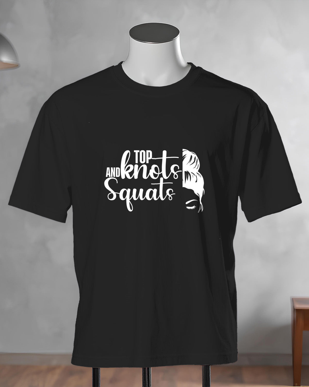 Unisex ClassiUnisex Motivation Tee | Top And Knots Squatsc Crew T-Shirt