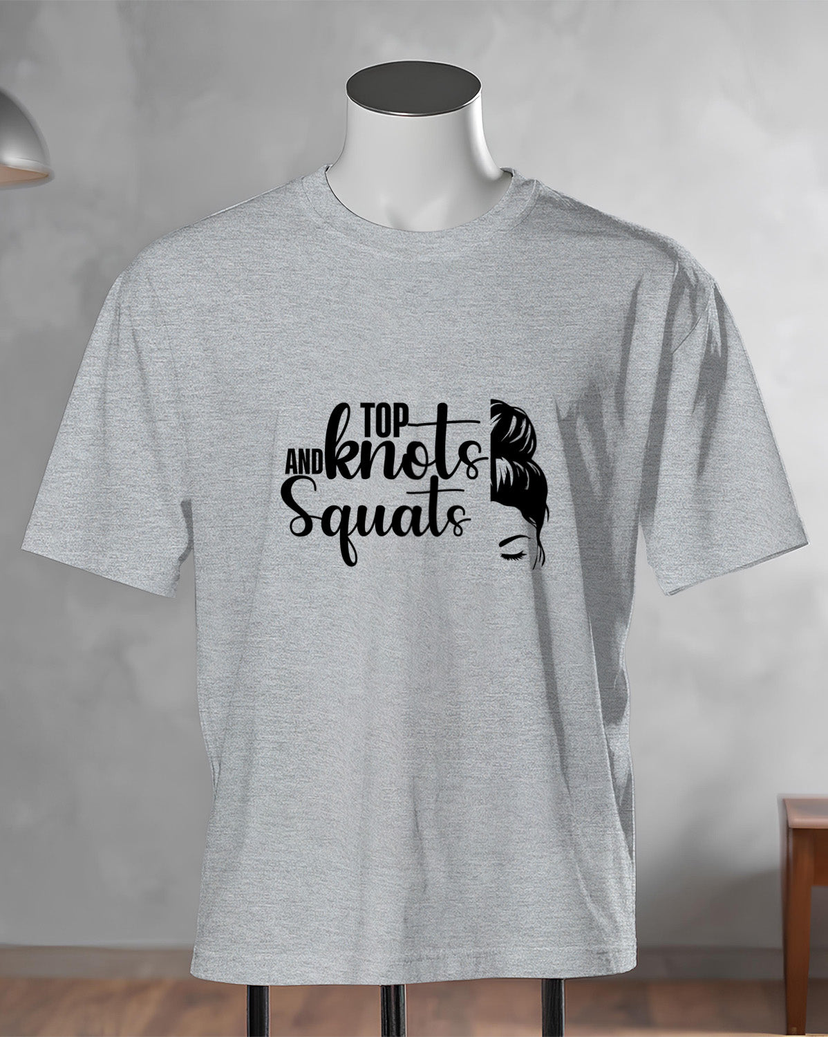 Unisex ClassiUnisex Motivation Tee | Top And Knots Squatsc Crew T-Shirt