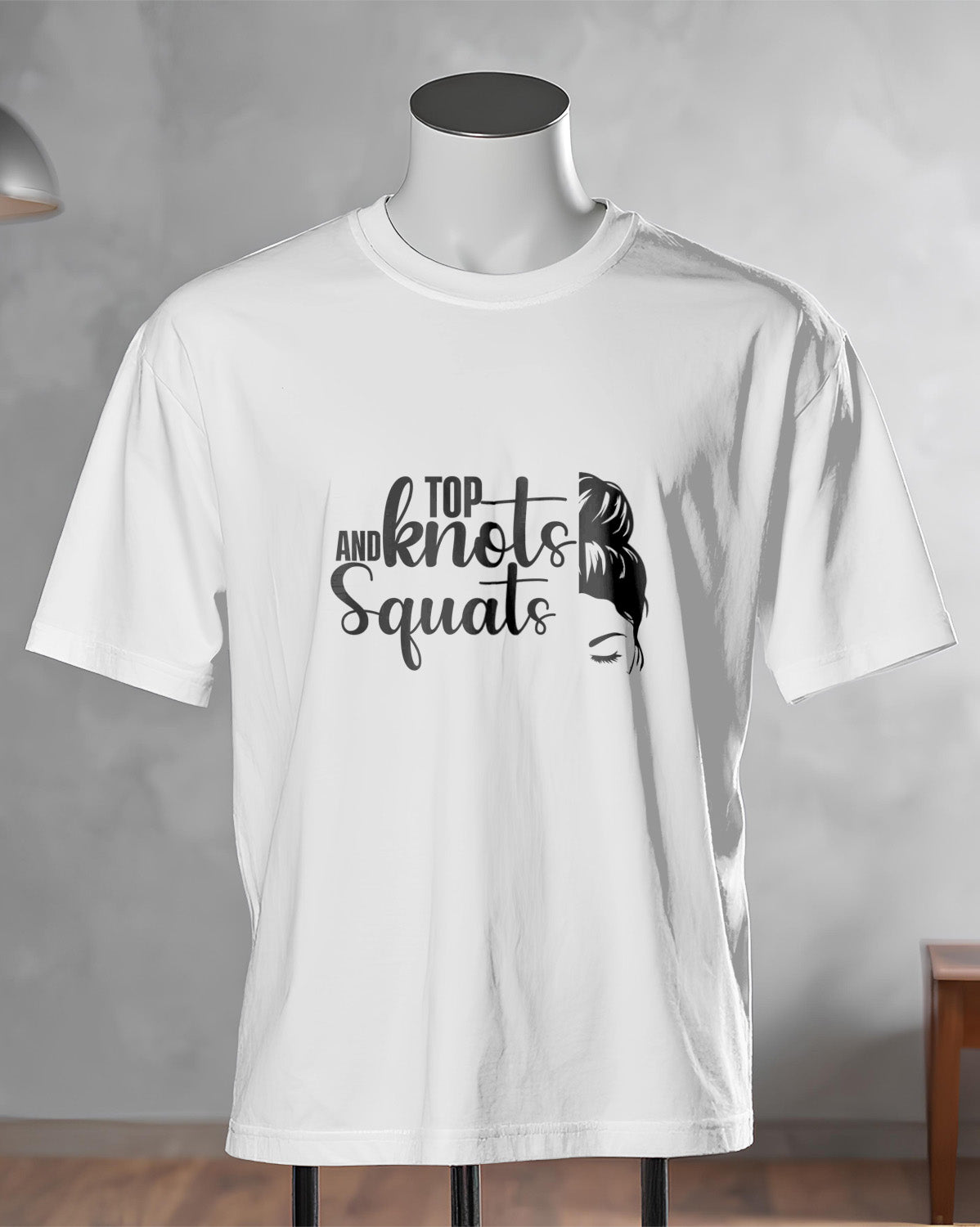 Unisex ClassiUnisex Motivation Tee | Top And Knots Squatsc Crew T-Shirt