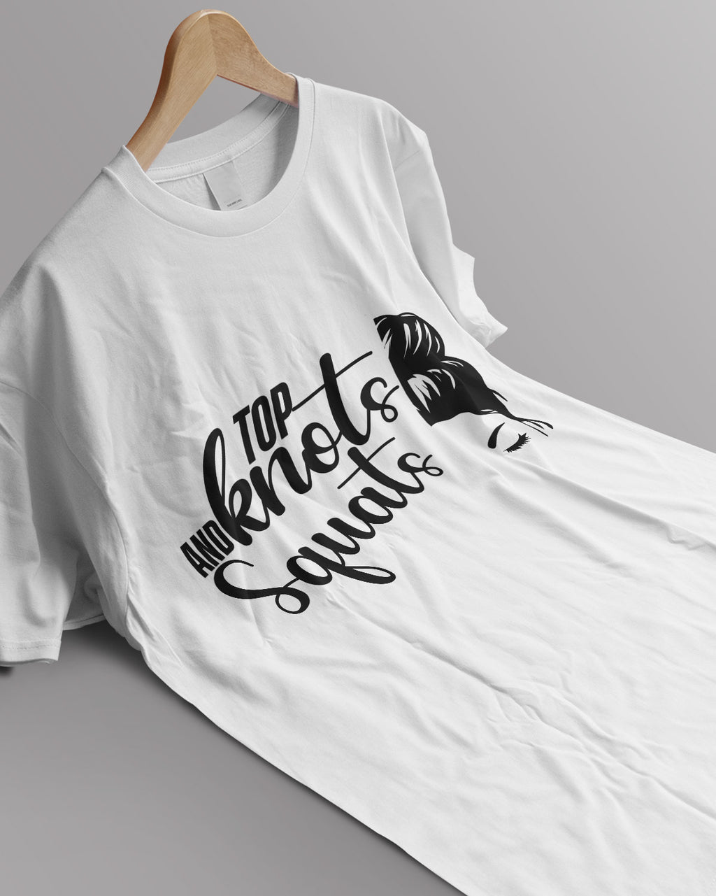 Unisex ClassiUnisex Motivation Tee | Top And Knots Squatsc Crew T-Shirt