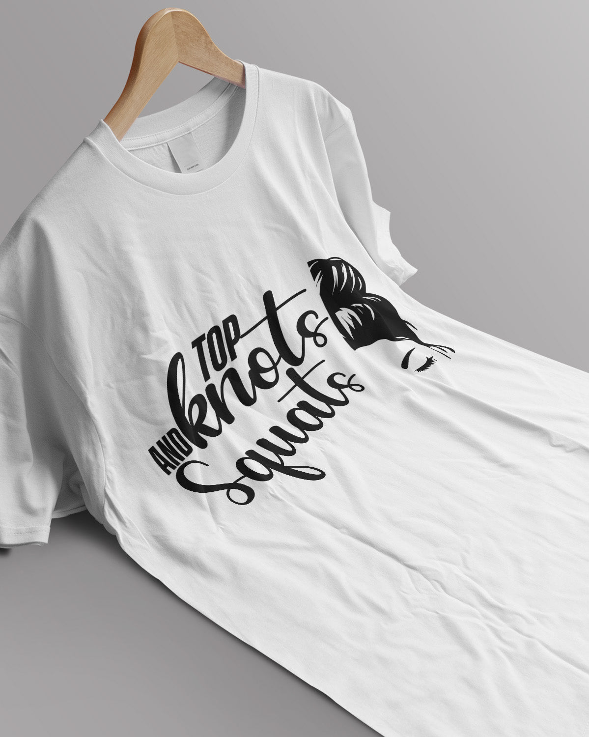Unisex ClassiUnisex Motivation Tee | Top And Knots Squatsc Crew T-Shirt