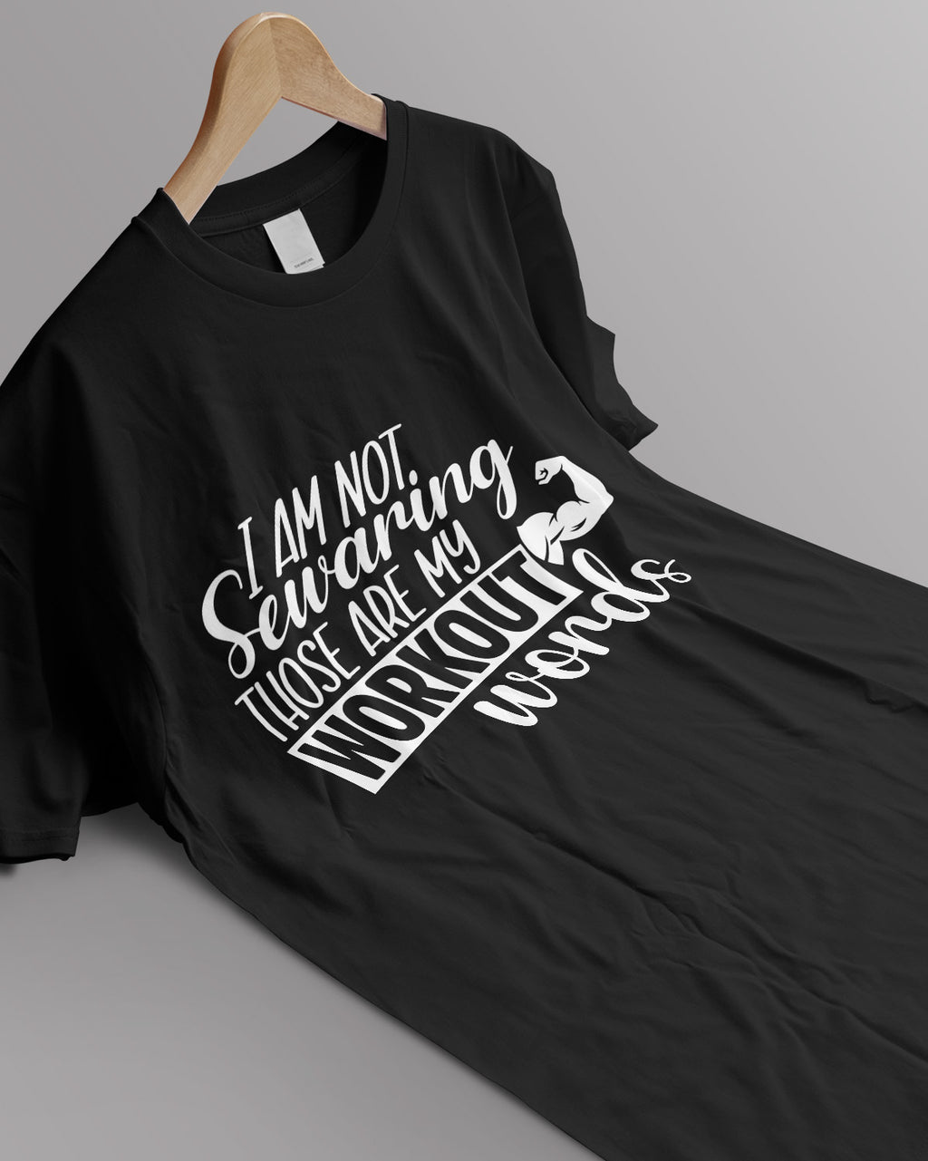 Unisex Motivation Tee | I Am Not Sewaring Those Are My Workout Words