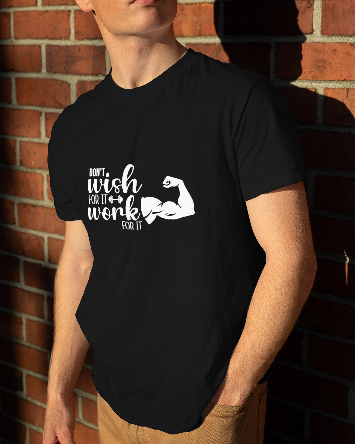 Unisex Motivation Tee | Don'T Wish For It Work For It