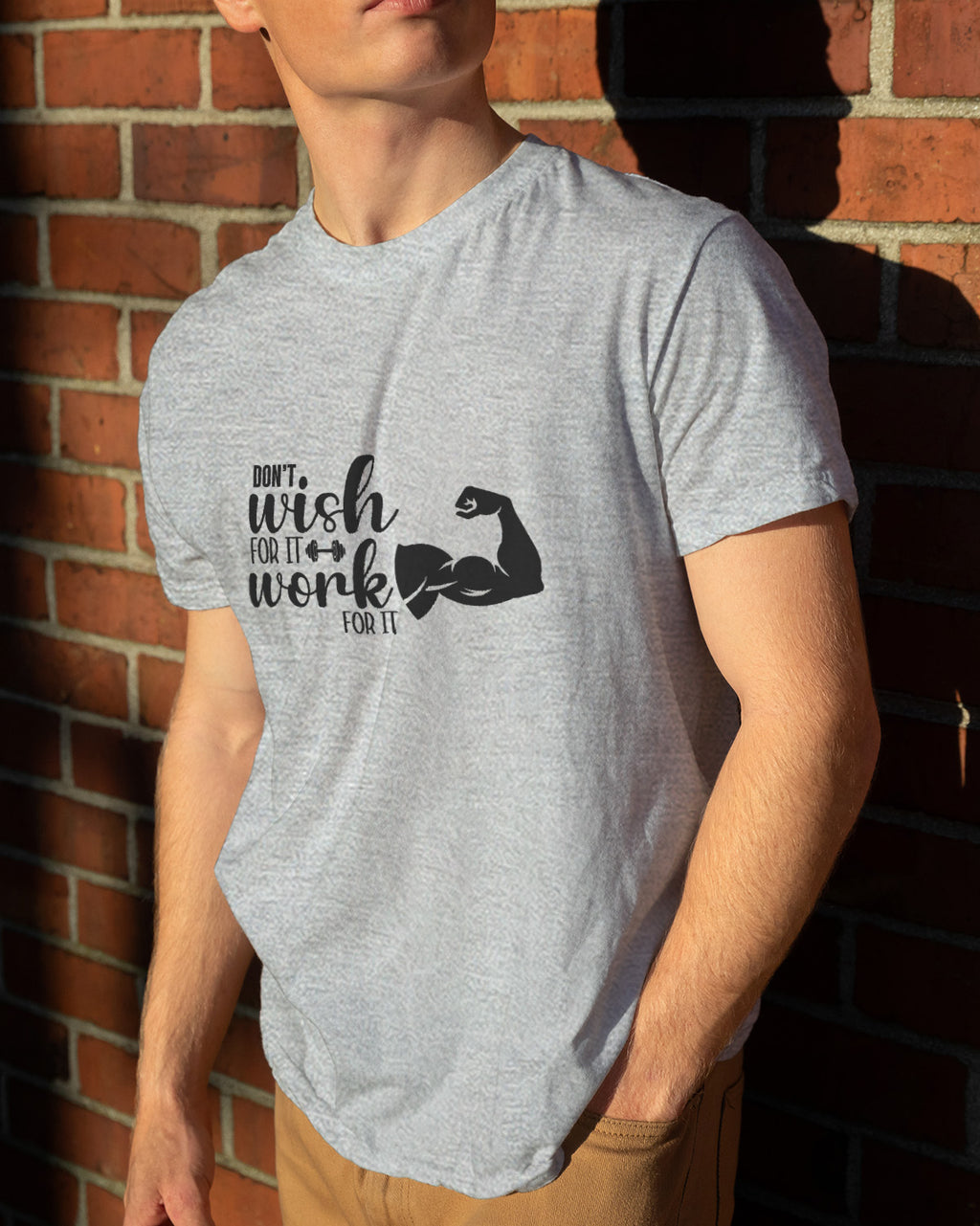 Unisex Motivation Tee | Don'T Wish For It Work For It