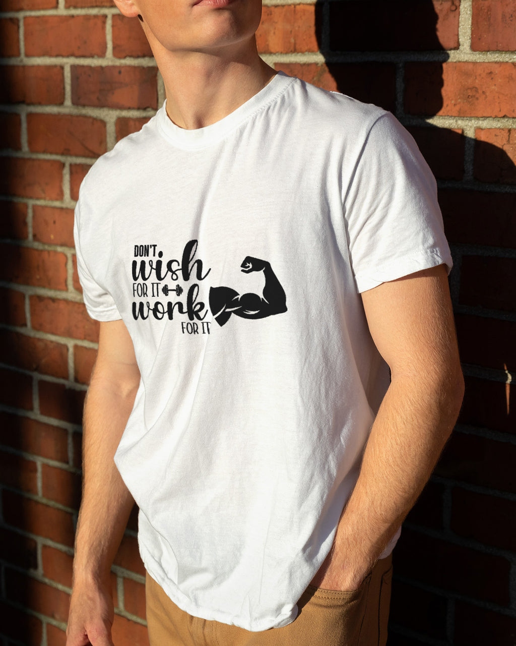 Unisex Motivation Tee | Don'T Wish For It Work For It