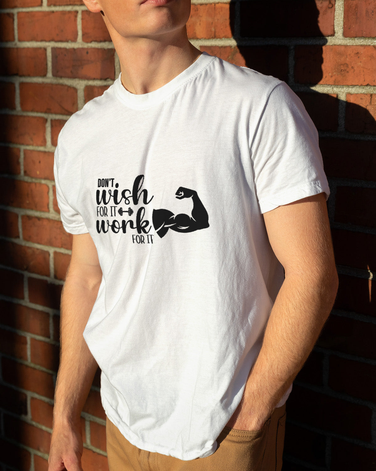 Unisex Motivation Tee | Don'T Wish For It Work For It