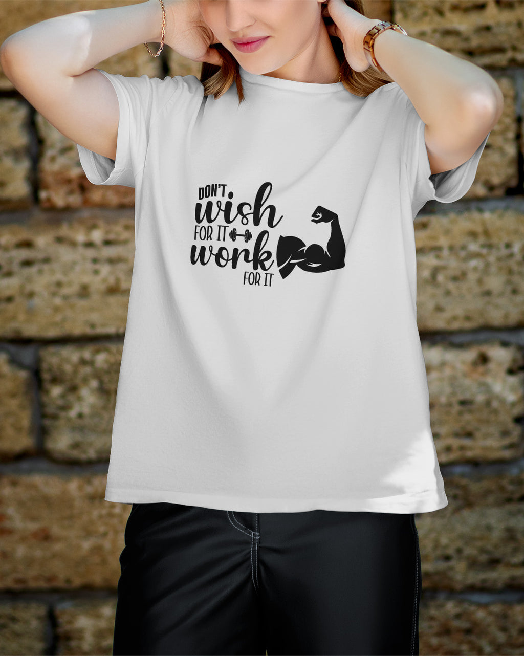 Unisex Motivation Tee | Don'T Wish For It Work For It