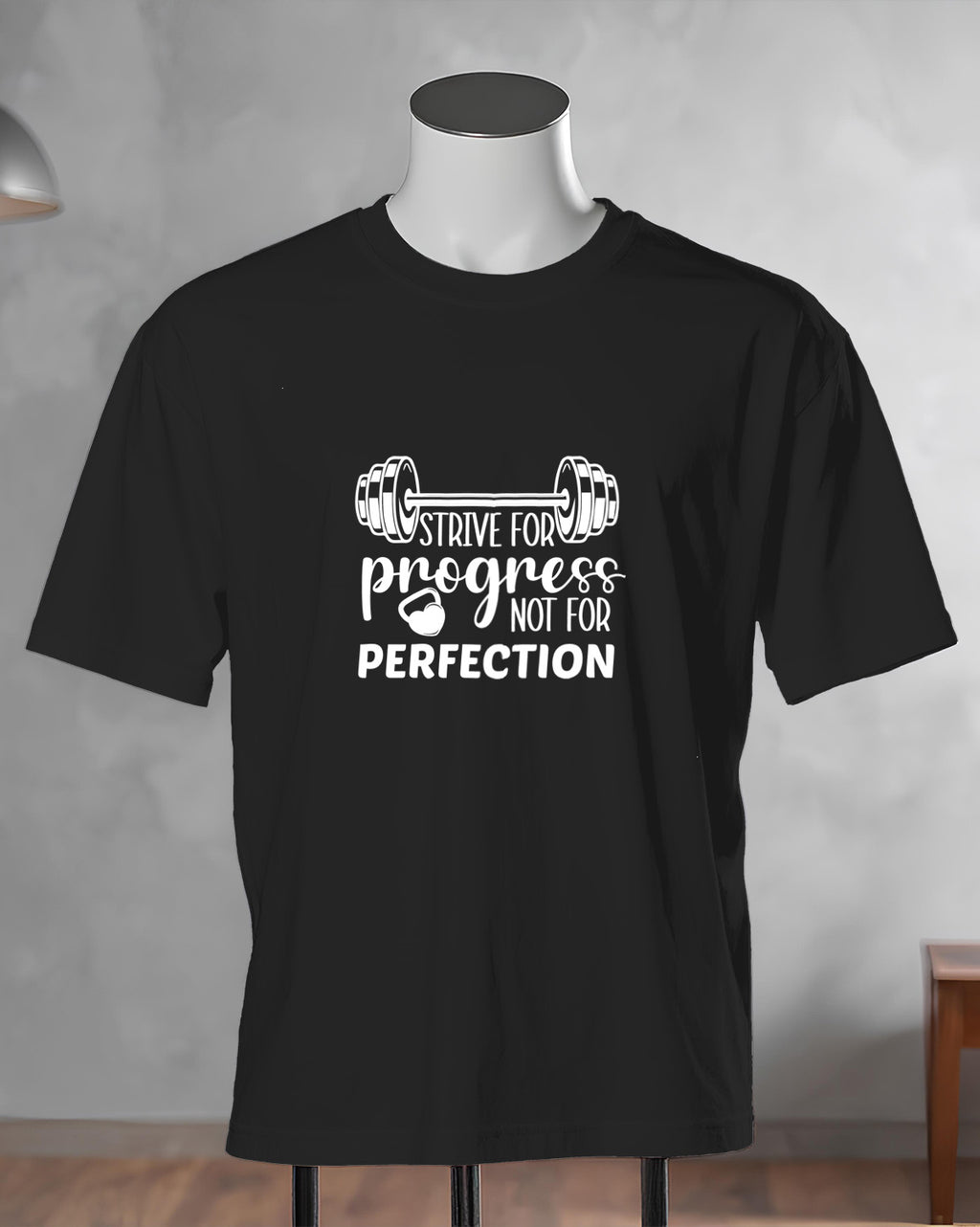 Unisex Motivation Tee | Strive For Progress Not For Perfection