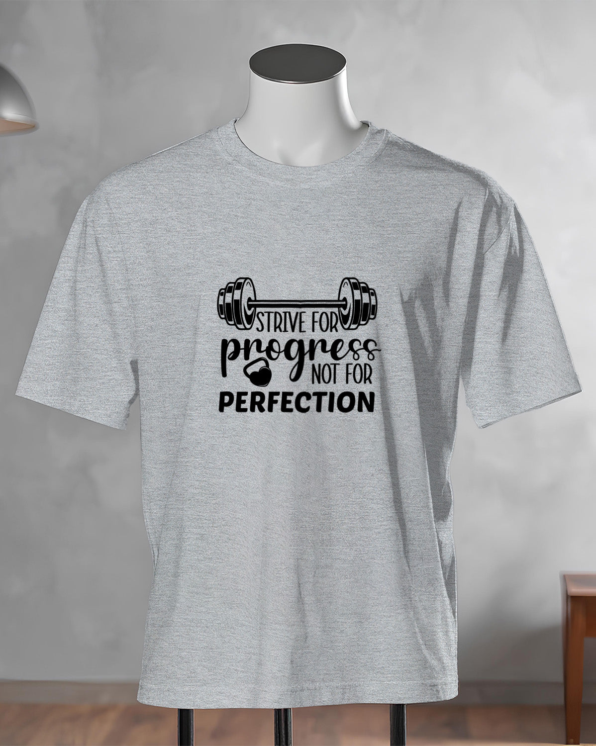Unisex Motivation Tee | Strive For Progress Not For Perfection