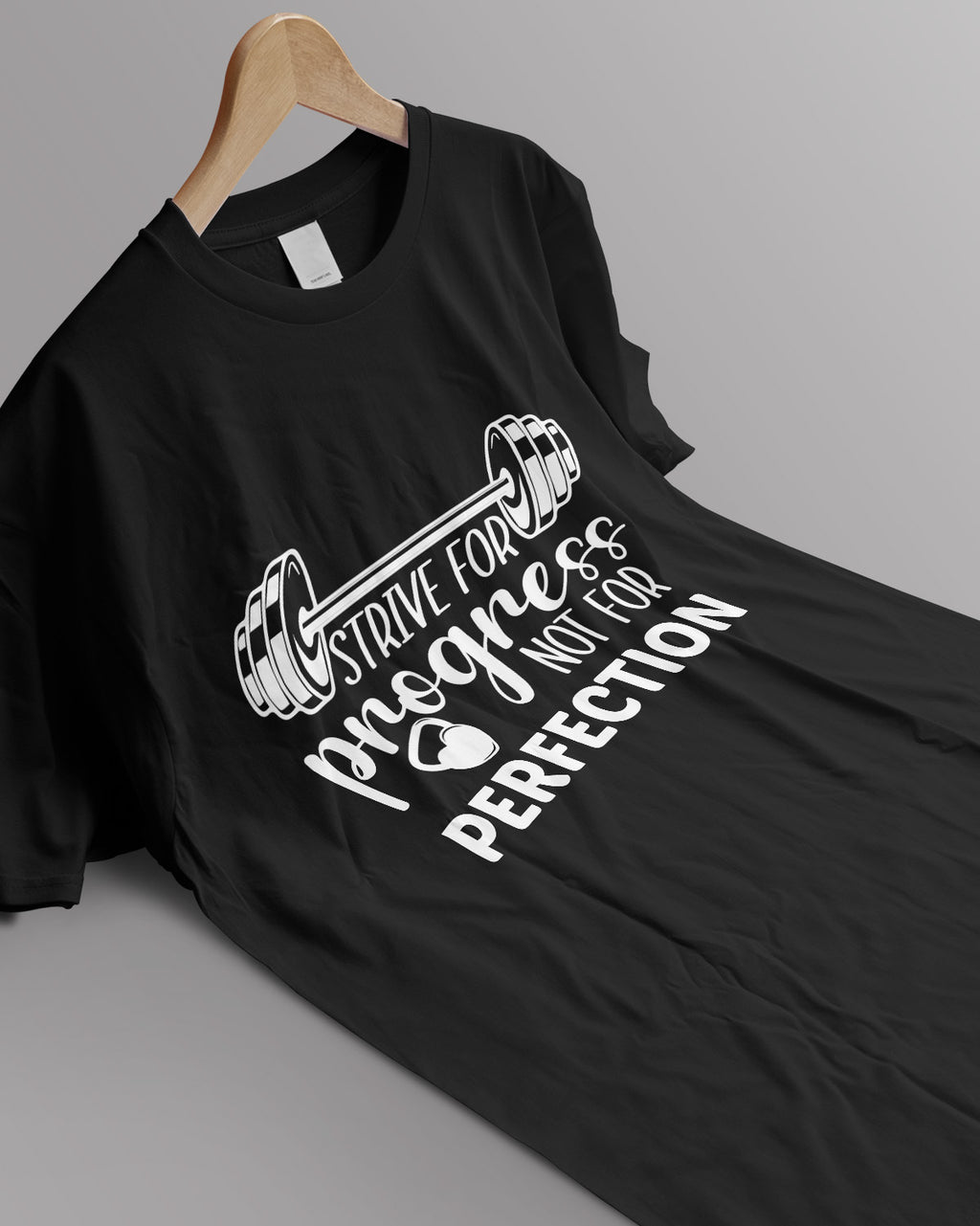 Unisex Motivation Tee | Strive For Progress Not For Perfection