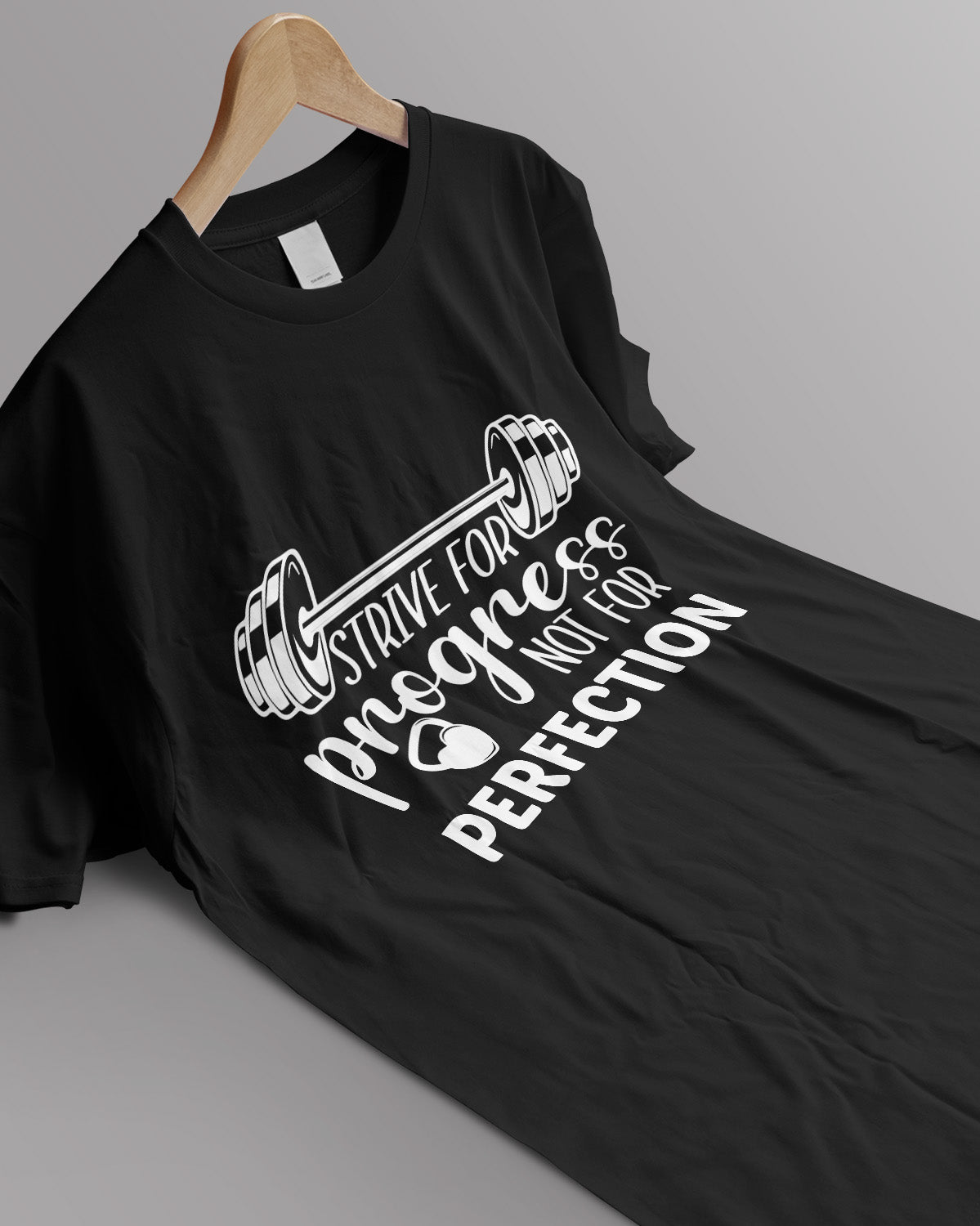Unisex Motivation Tee | Strive For Progress Not For Perfection