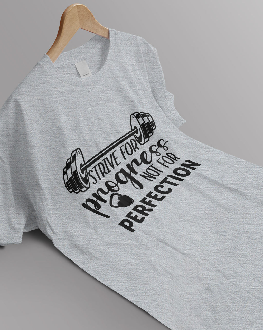 Unisex Motivation Tee | Strive For Progress Not For Perfection