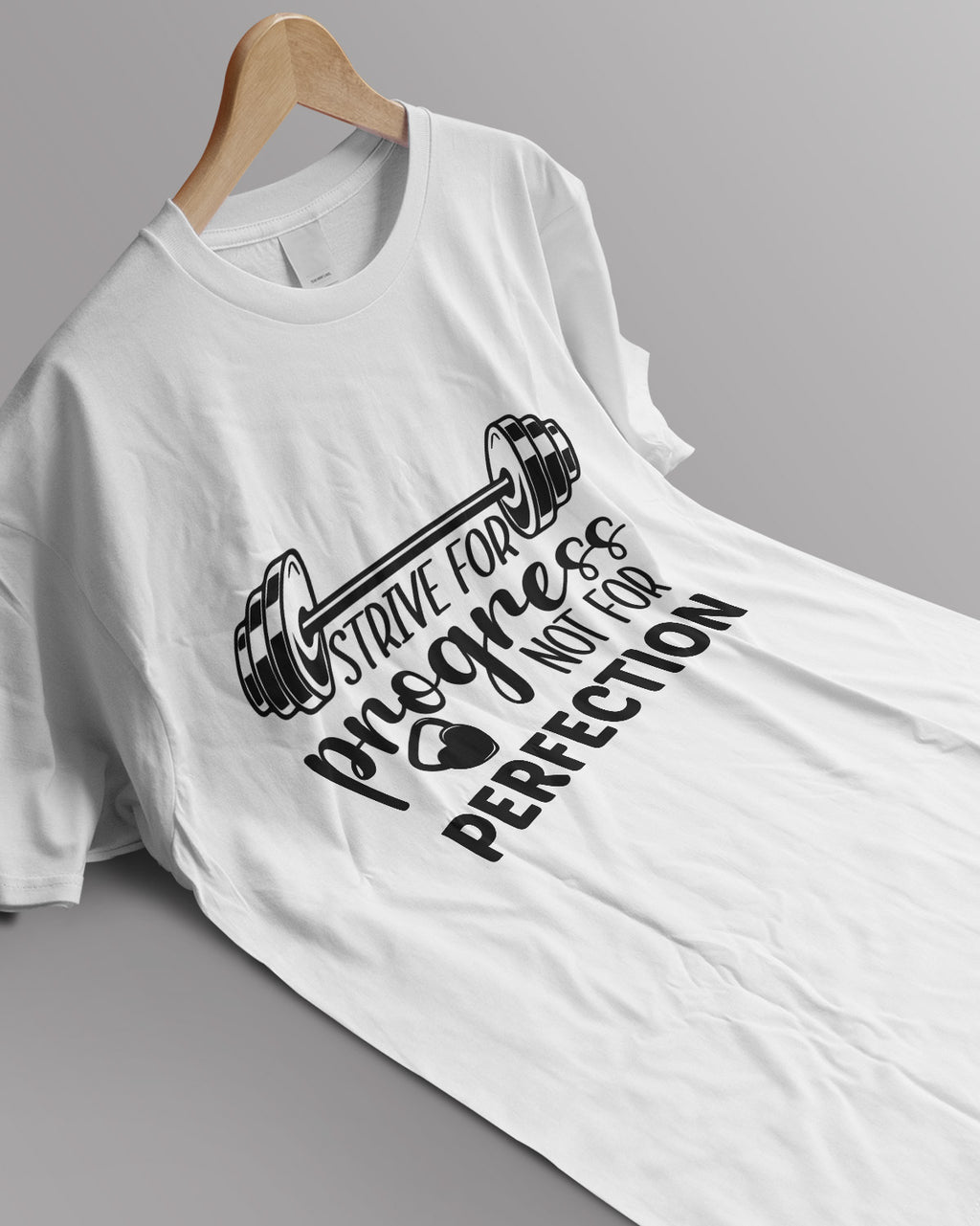Unisex Motivation Tee | Strive For Progress Not For Perfection