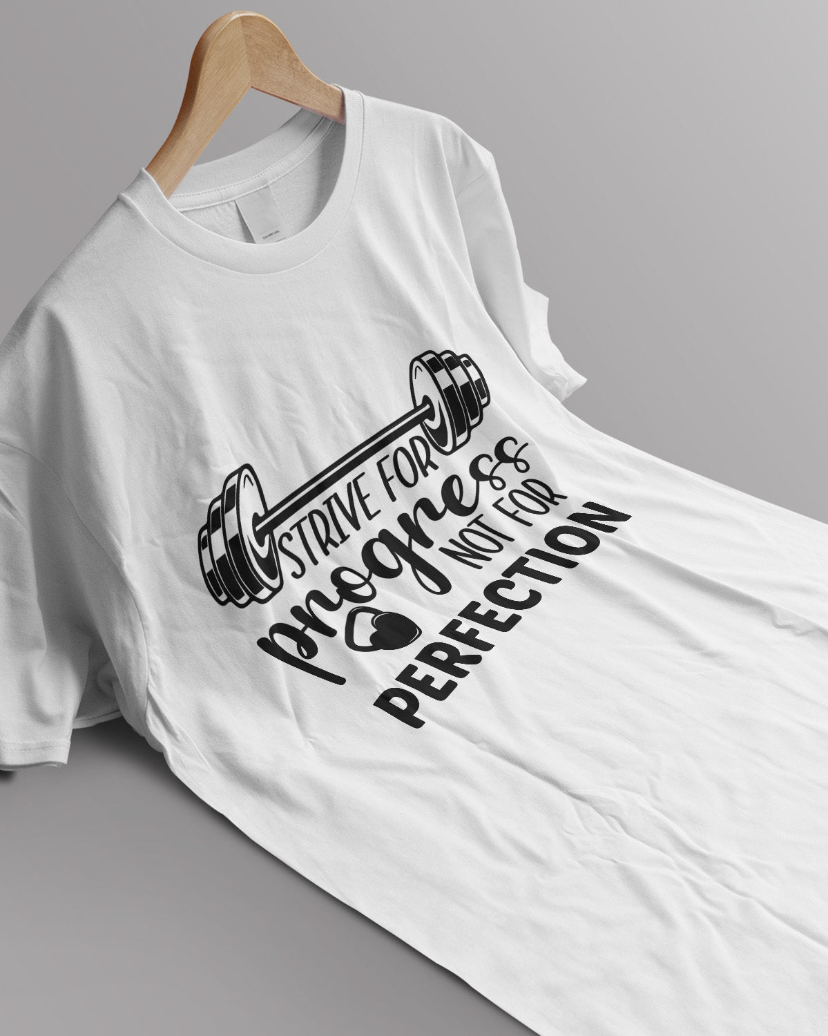 Unisex Motivation Tee | Strive For Progress Not For Perfection