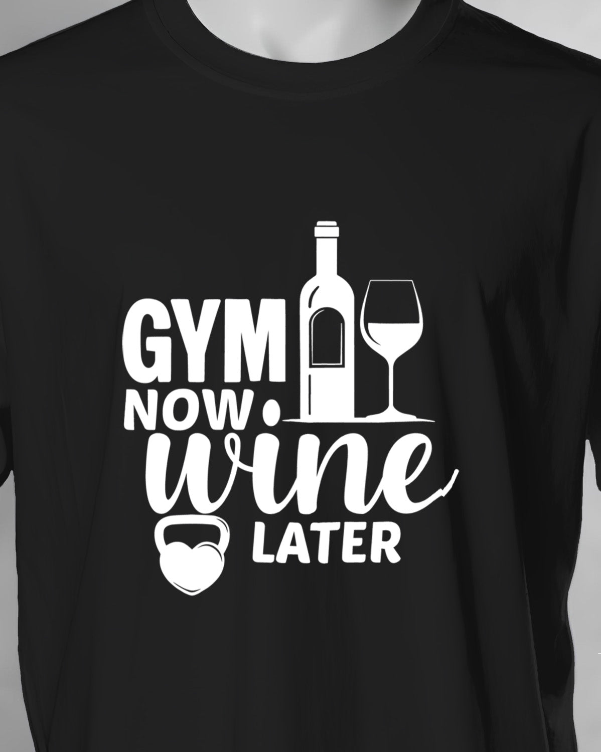 Unisex Unisex Motivation Tee | Gym Now. Wine Later