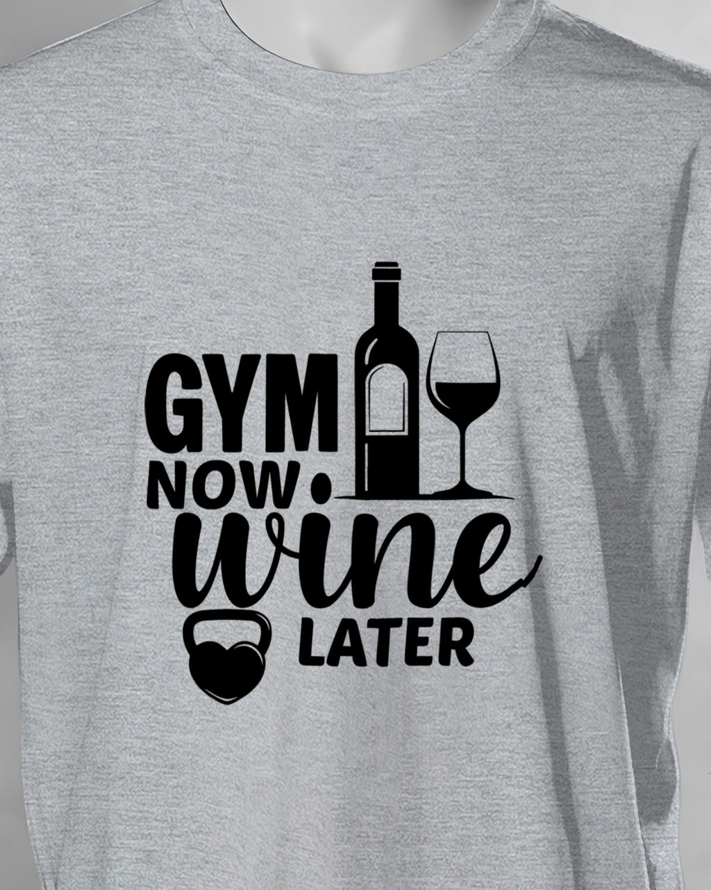 Unisex Unisex Motivation Tee | Gym Now. Wine Later