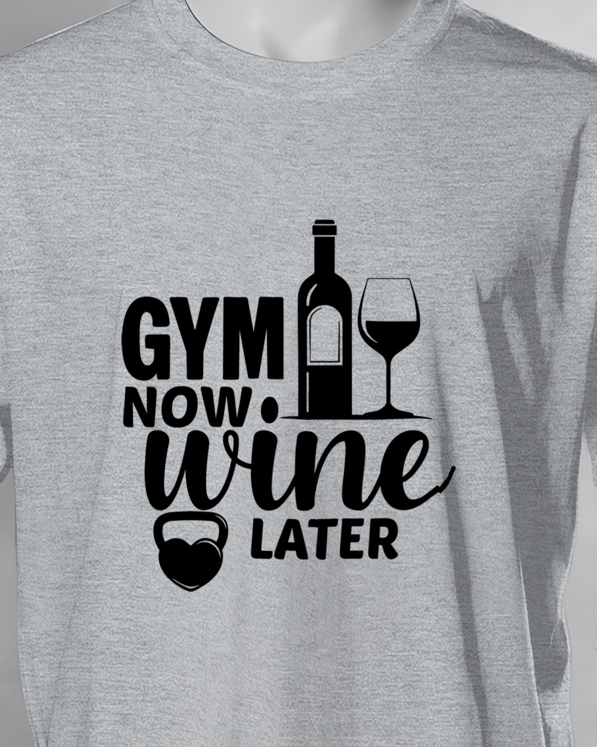 Unisex Unisex Motivation Tee | Gym Now. Wine Later