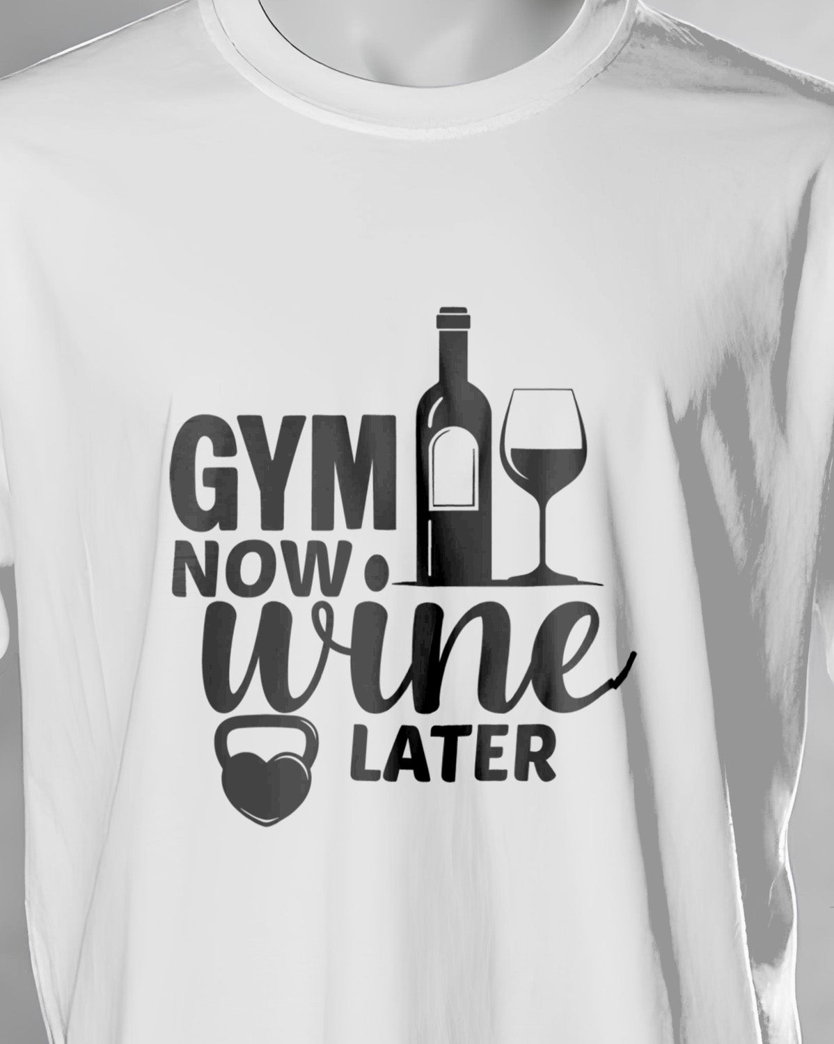Unisex Unisex Motivation Tee | Gym Now. Wine Later