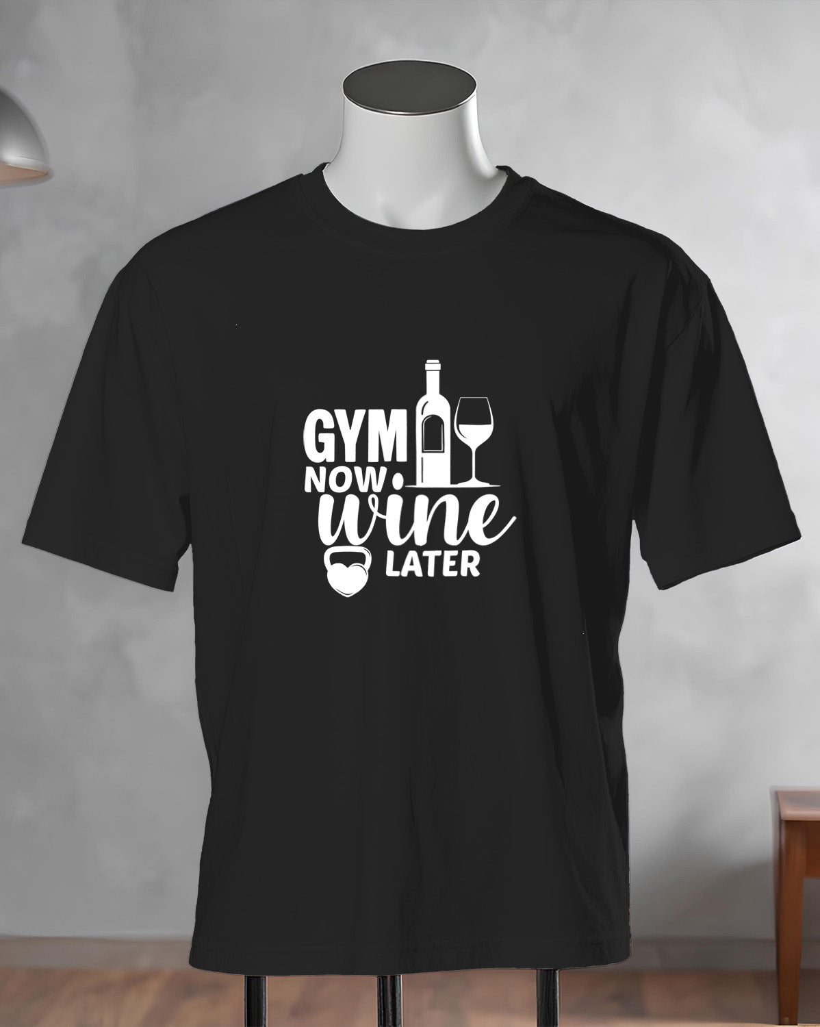 Unisex Unisex Motivation Tee | Gym Now. Wine Later