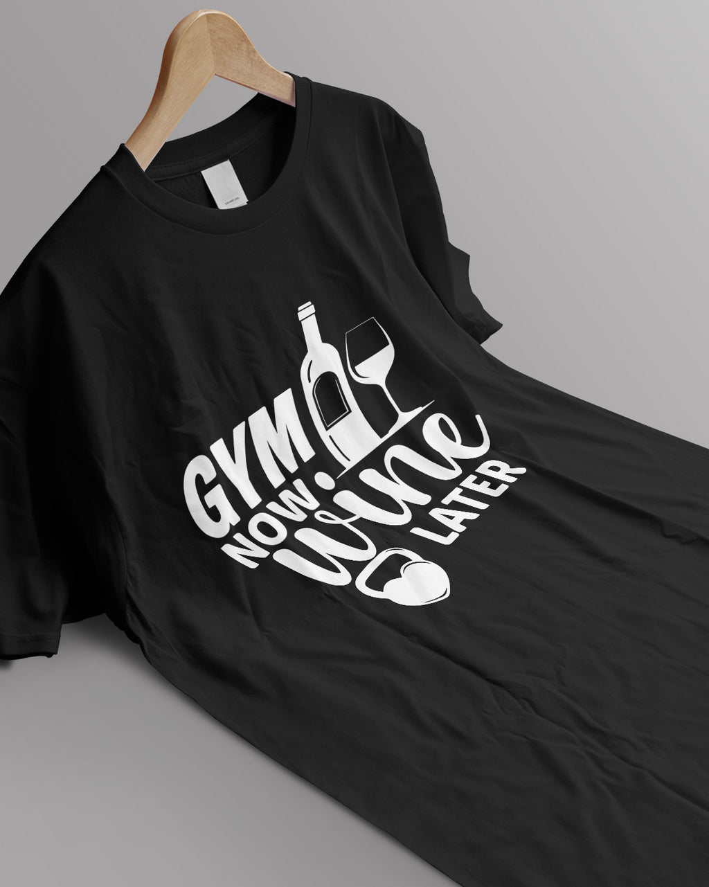 Unisex Unisex Motivation Tee | Gym Now. Wine Later