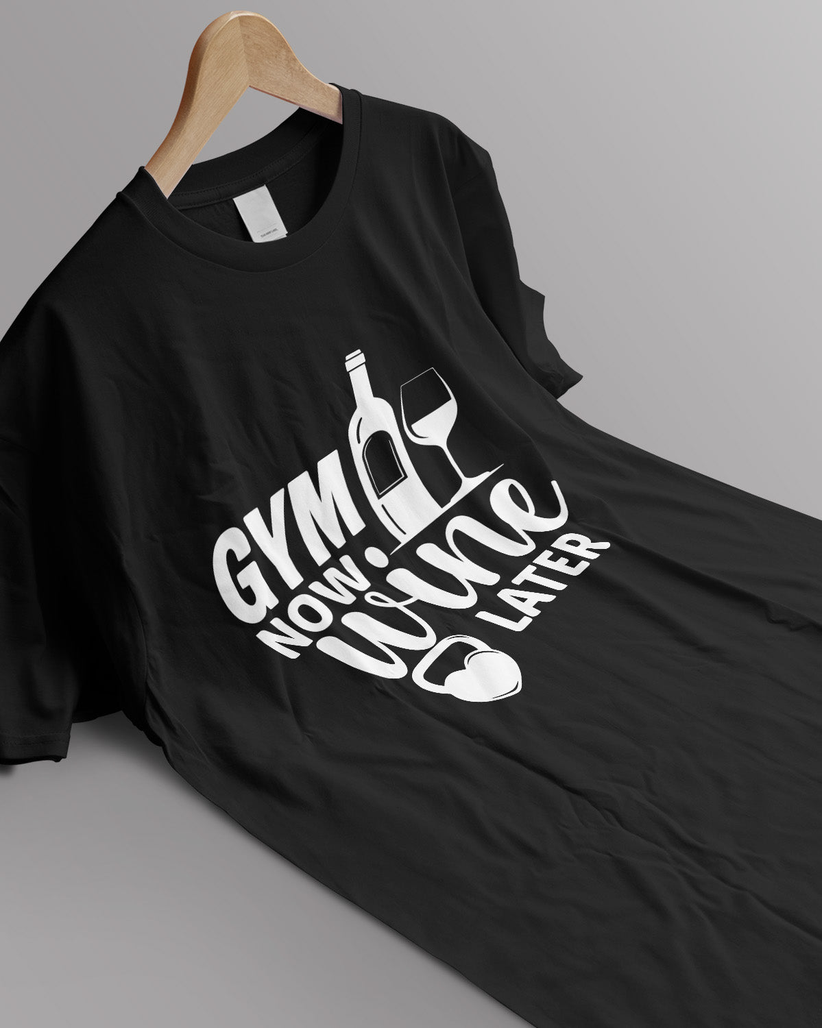 Unisex Unisex Motivation Tee | Gym Now. Wine Later