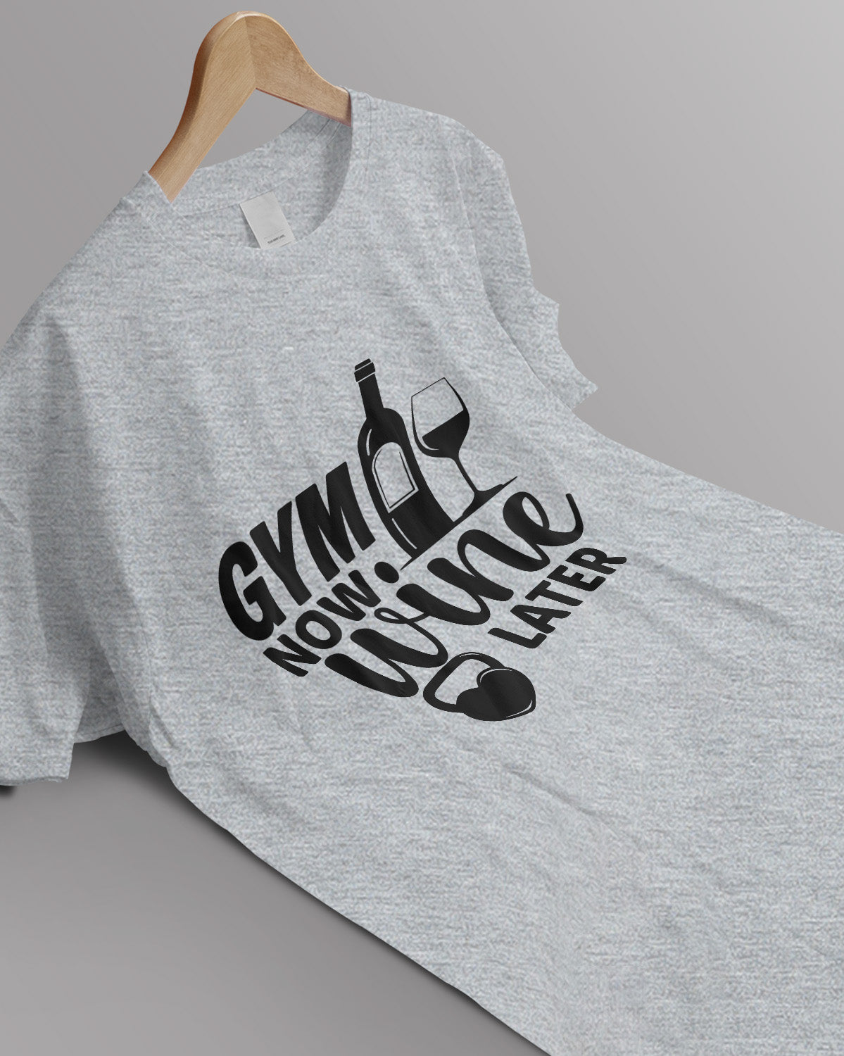 Unisex Unisex Motivation Tee | Gym Now. Wine Later