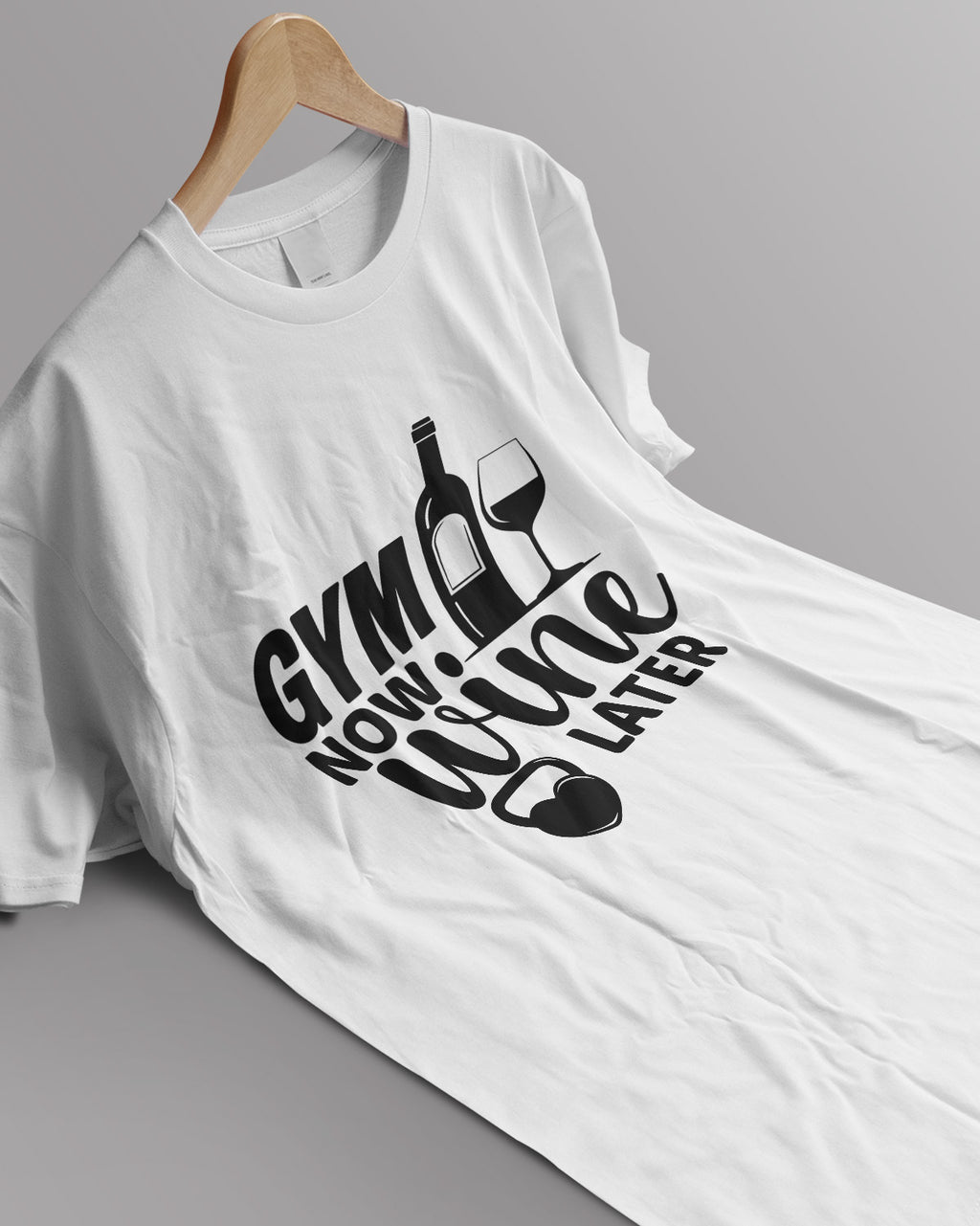 Unisex Unisex Motivation Tee | Gym Now. Wine Later